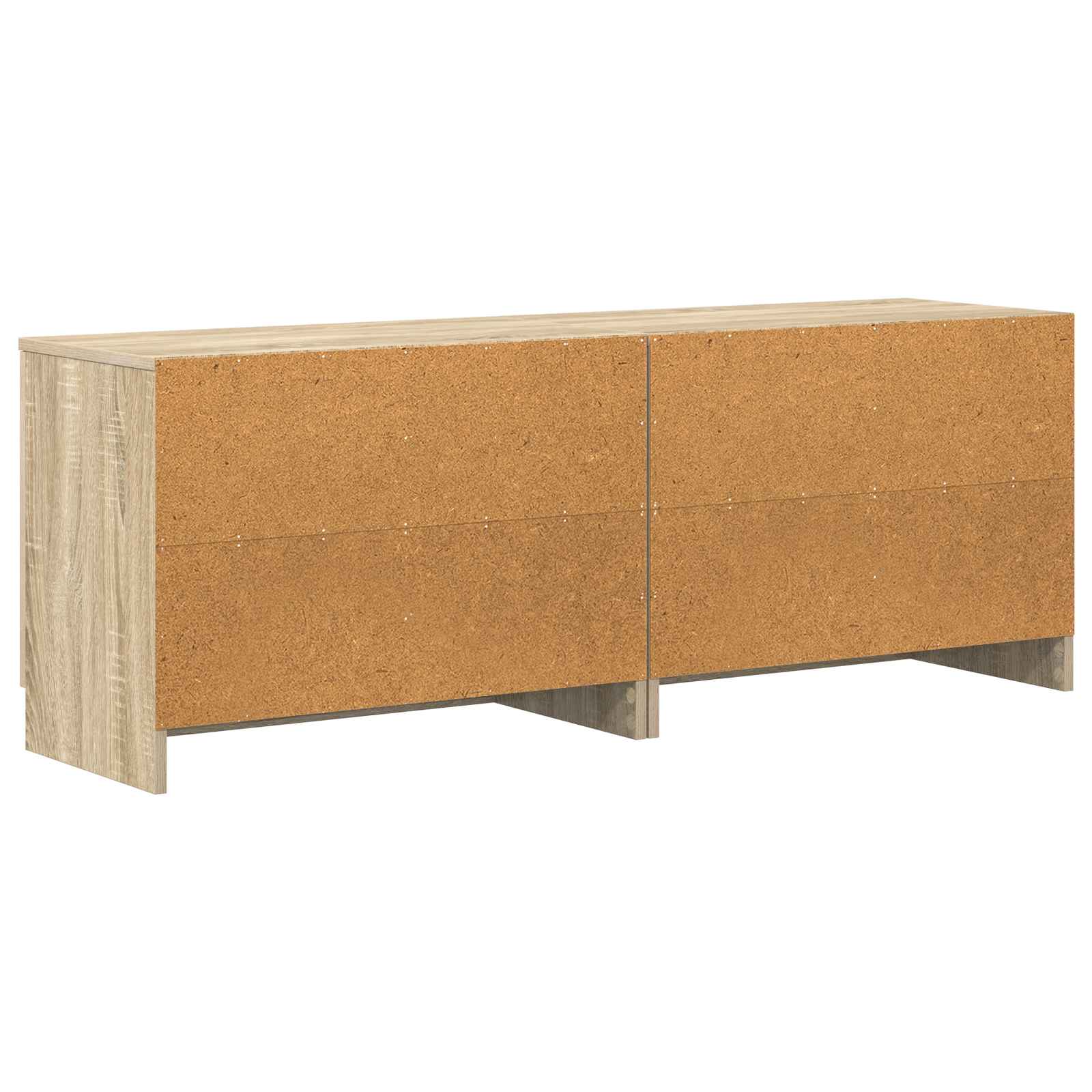 Lovos spintelė su saugykla 2 pcs Sonoma ąžuolas 66 x 35 x 48 cm