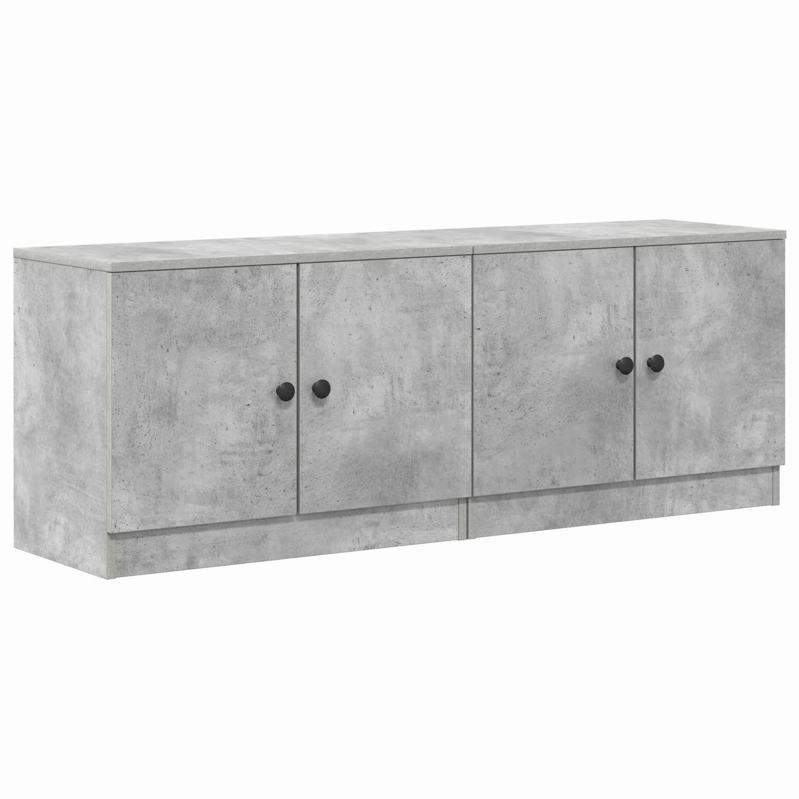 Lovos spintelė su saugykla 2 pcs Betono pilka 66 x 35 x 48 cm