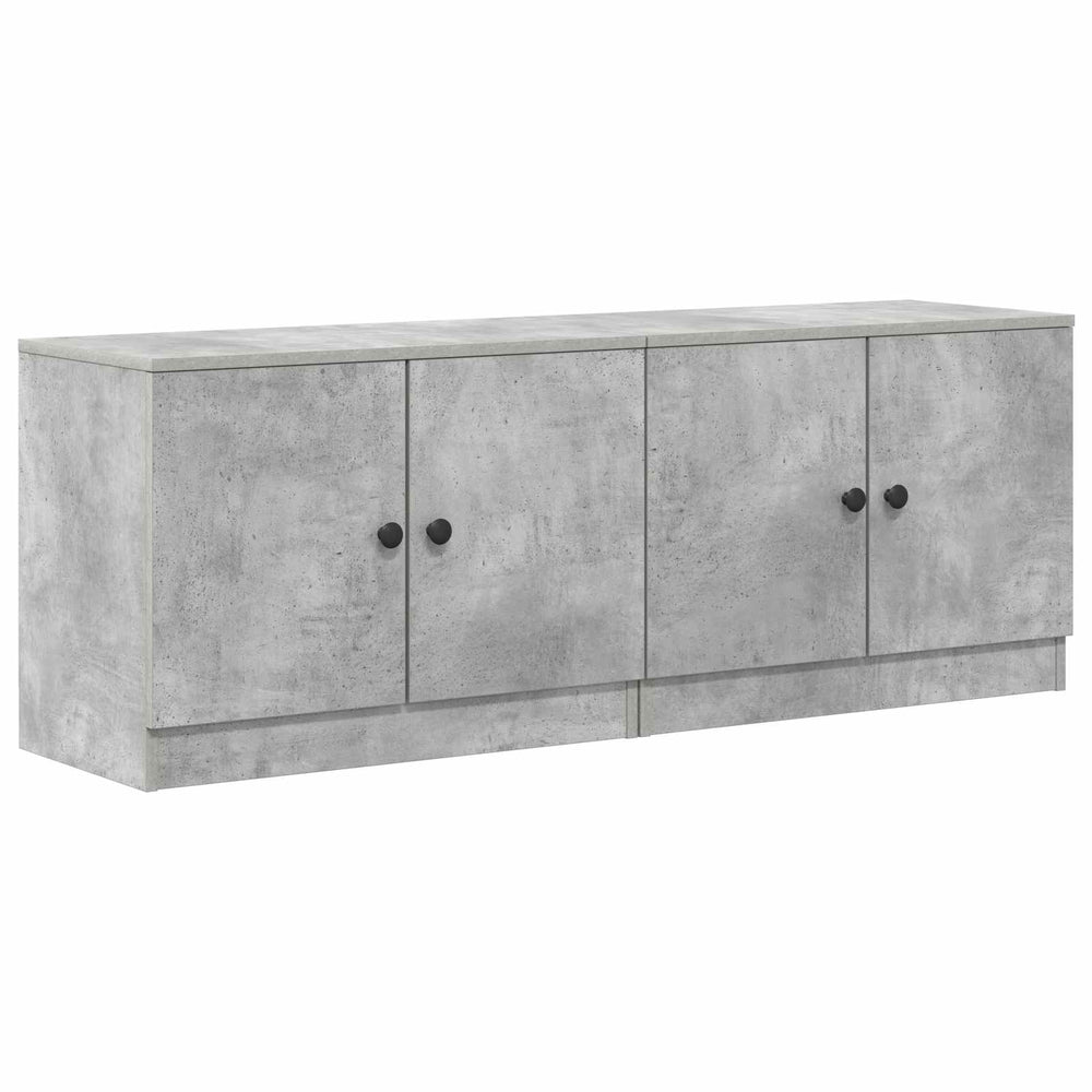 Lovos spintelė su saugykla 2 pcs Betono pilka 66 x 35 x 48 cm
