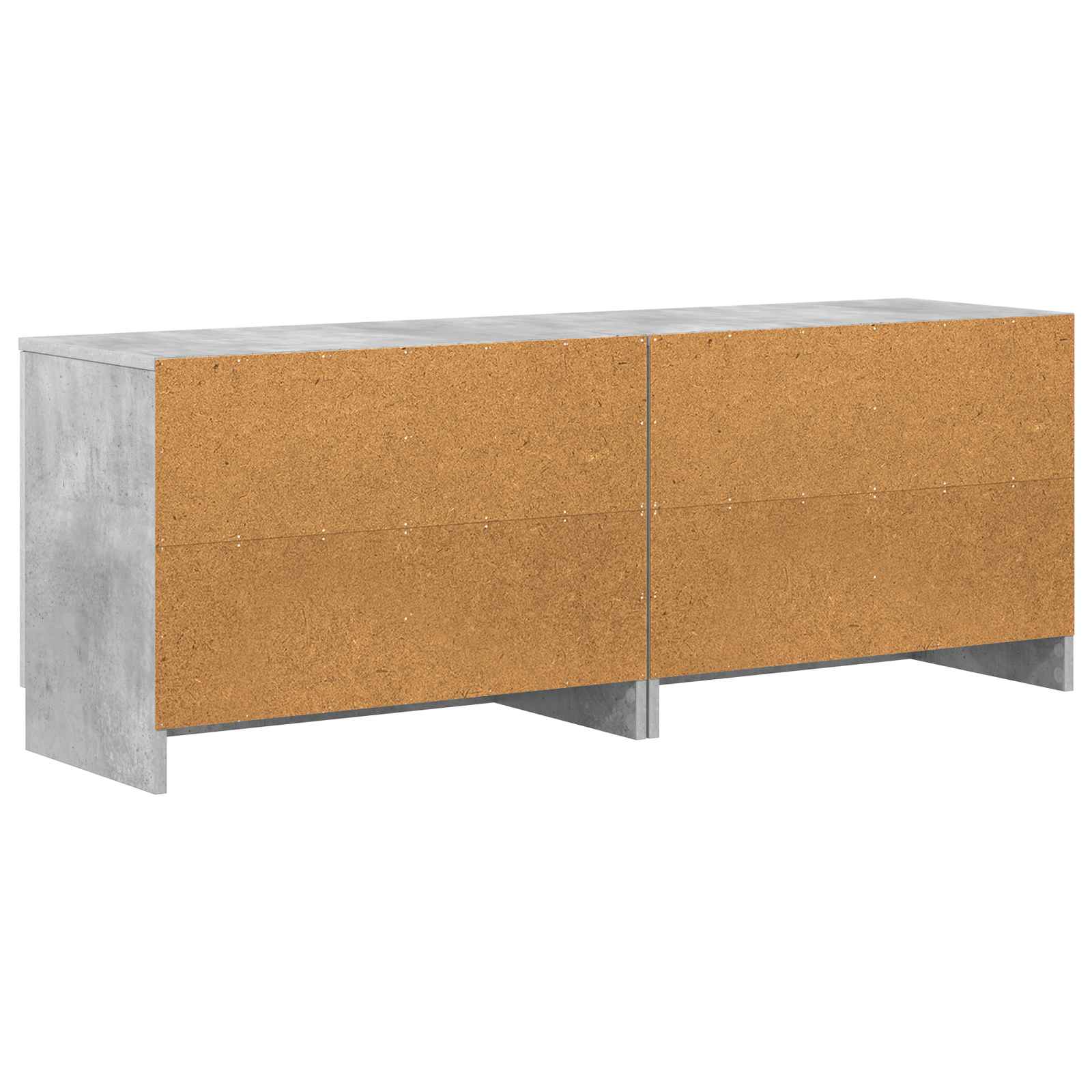 Lovos spintelė su saugykla 2 pcs Betono pilka 66 x 35 x 48 cm