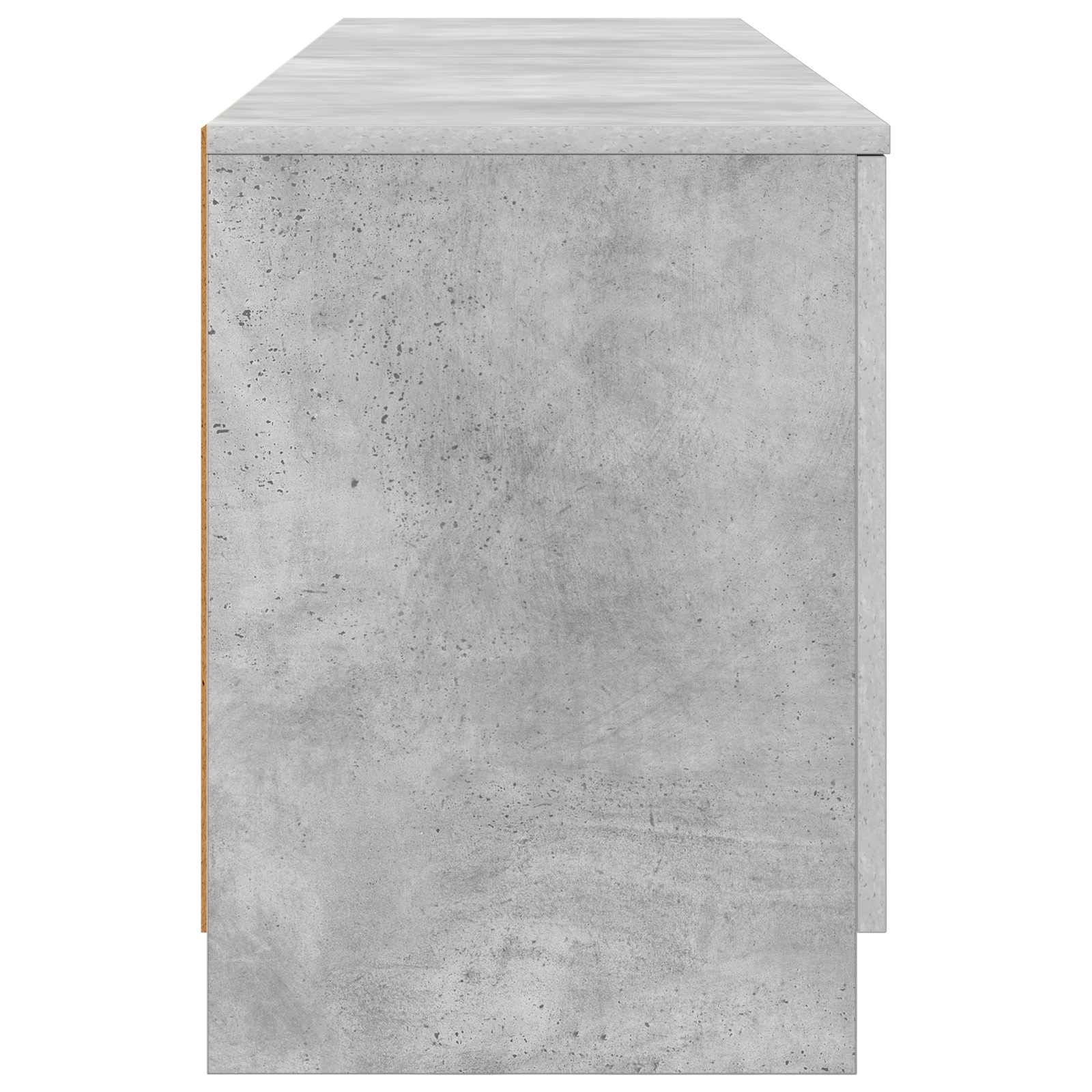 Lovos spintelė su saugykla 2 pcs Betono pilka 66 x 35 x 48 cm