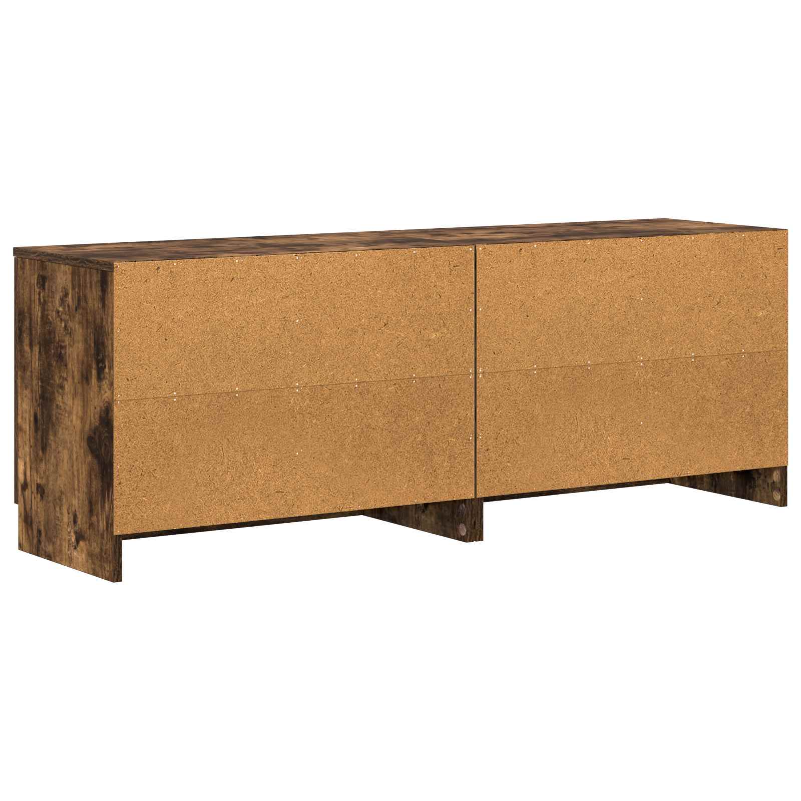 Lovos spintelė su durimis 2 pcs Rūkytas Ąžuolas 66 x 35 x 48 cm