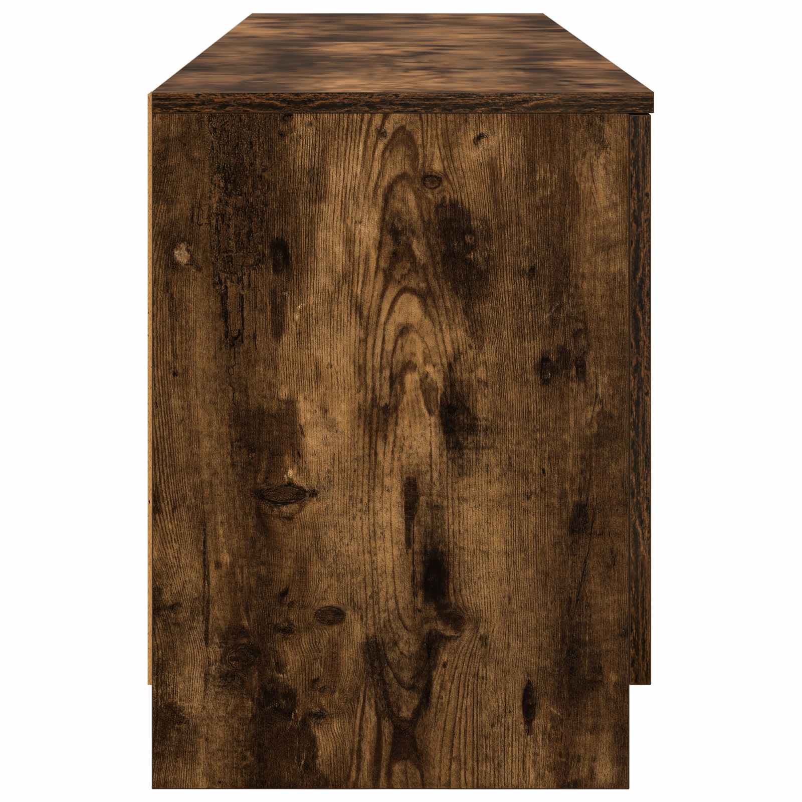 Lovos spintelė su durimis 2 pcs Rūkytas Ąžuolas 66 x 35 x 48 cm