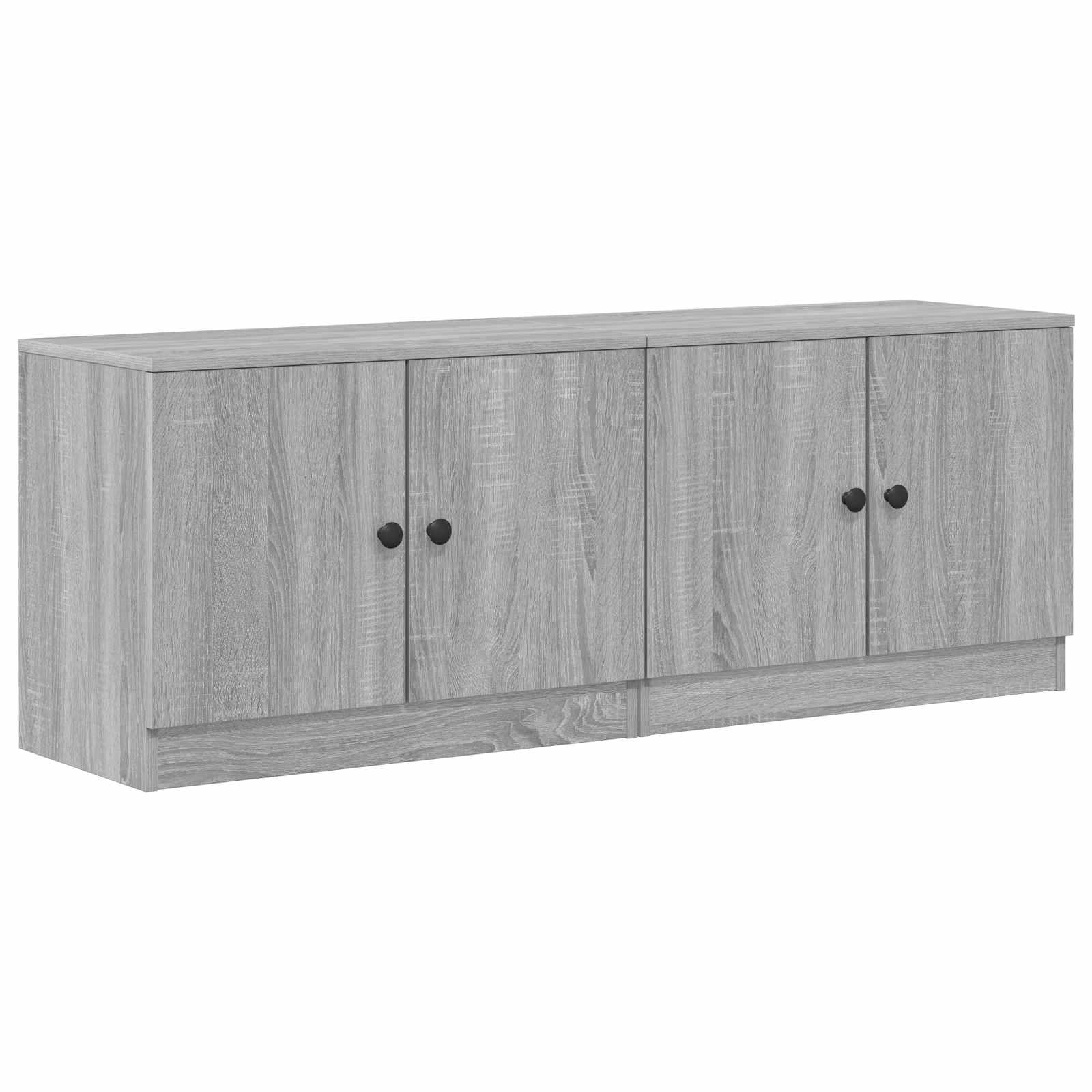 Lovos spintelė su saugykla 2 pcs Pilka Sonoma 66 x 35 x 48 cm
