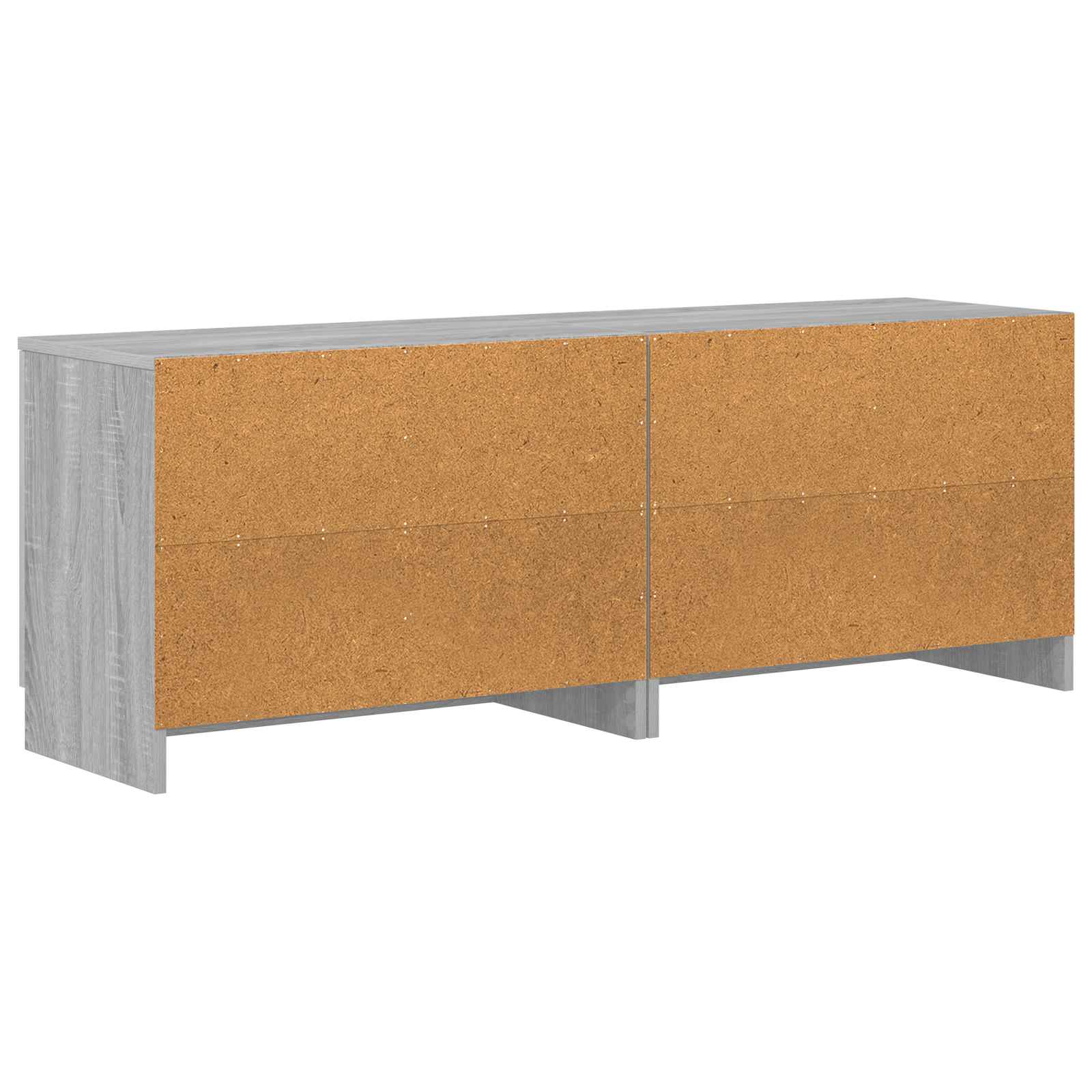 Lovos spintelė su saugykla 2 pcs Pilka Sonoma 66 x 35 x 48 cm