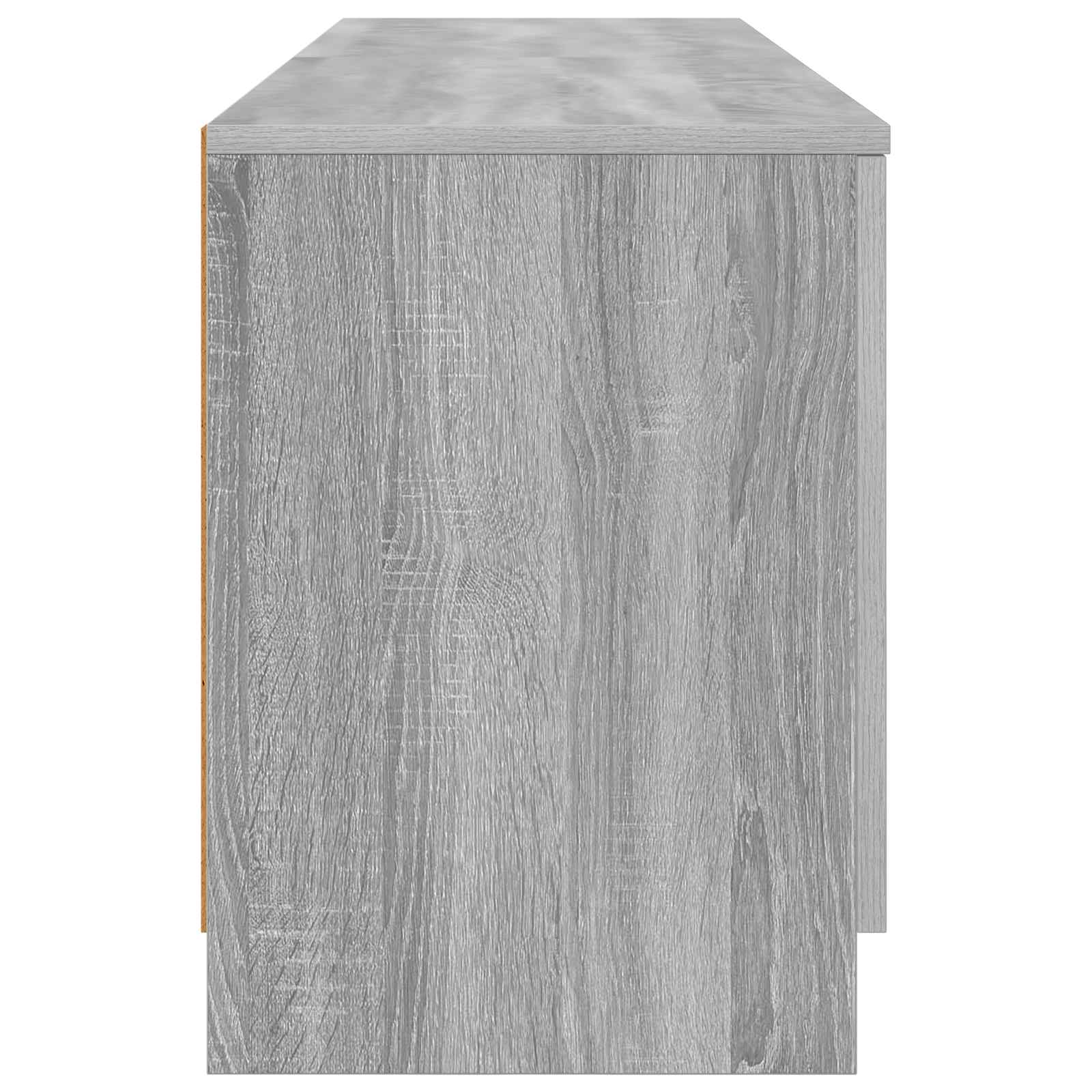 Lovos spintelė su saugykla 2 pcs Pilka Sonoma 66 x 35 x 48 cm