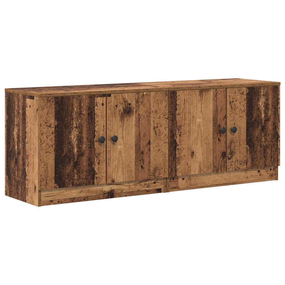 Lovos spintelė 2 pcs Sendintos medienos 66 x 35 x 48 cm