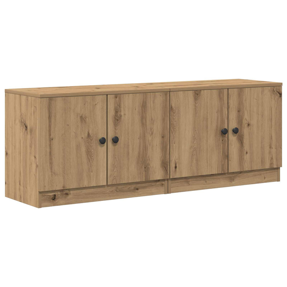 Lovos spintelė su durimis 2 pcs Artisano ąžuolo 66 x 35 x 48 cm