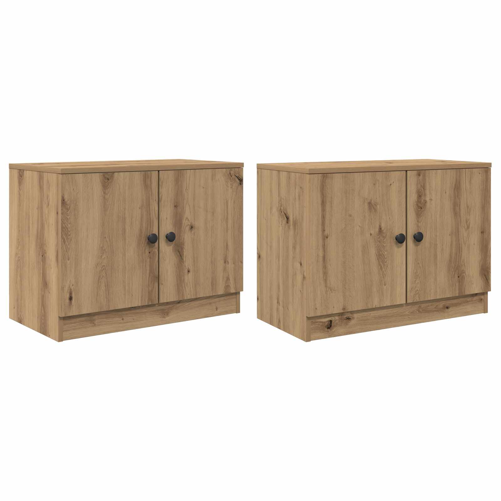 Lovos spintelė su durimis 2 pcs Artisano ąžuolo 66 x 35 x 48 cm