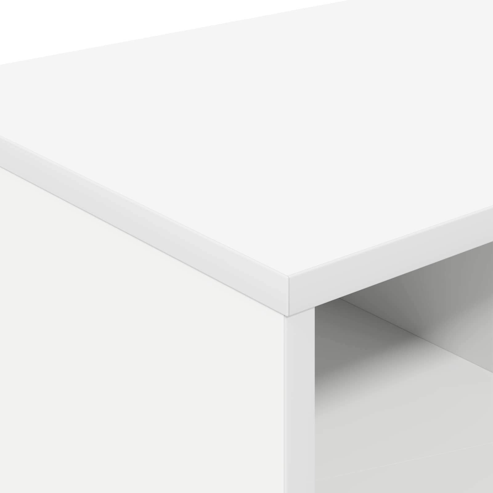 Lovos spintelė 2 pcs Balta 66 x 33 x 48 cm Apdirbta mediena