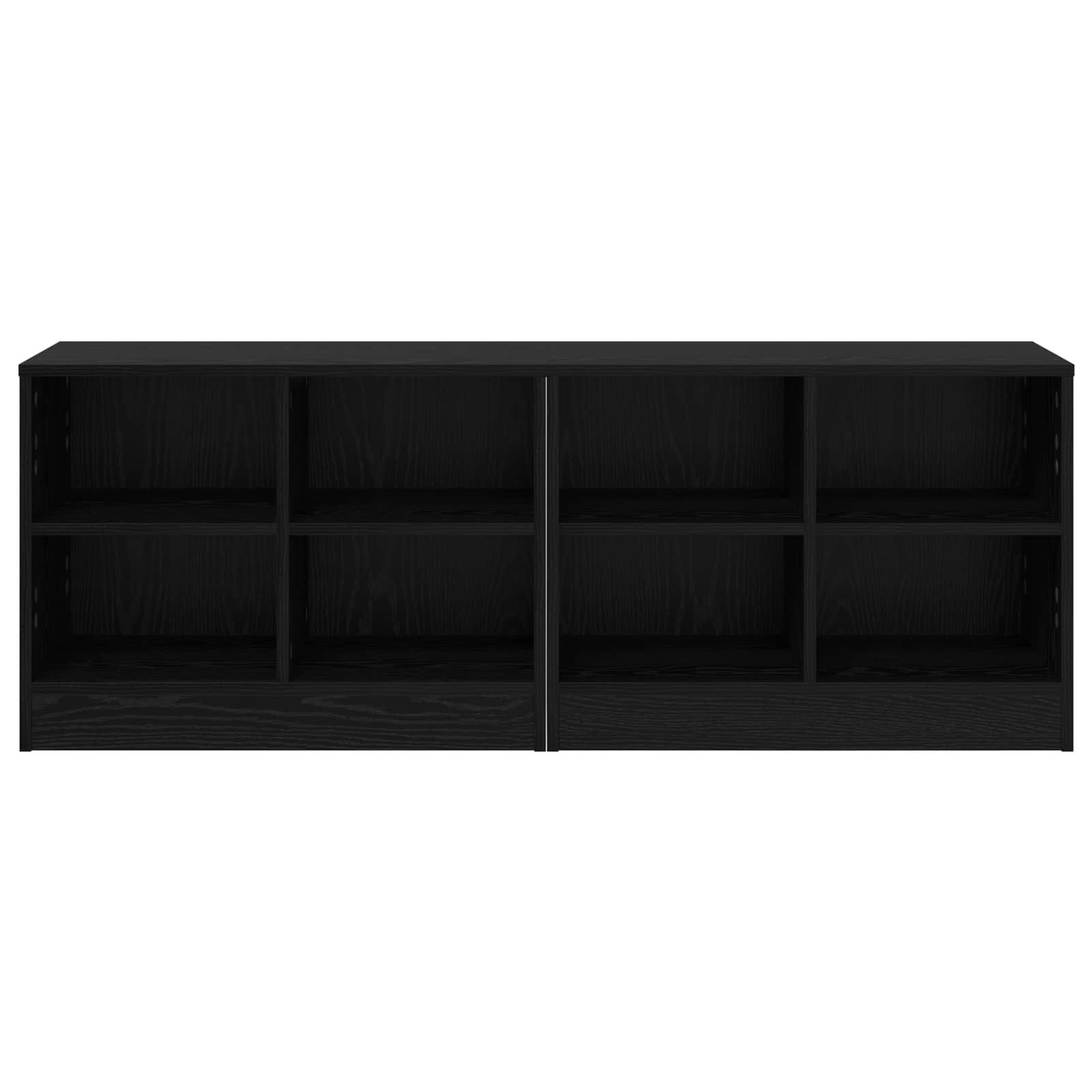 Lovos spintelė su lentyna 2 pcs Juodojo ąžuolo 66 x 33 x 48 cm