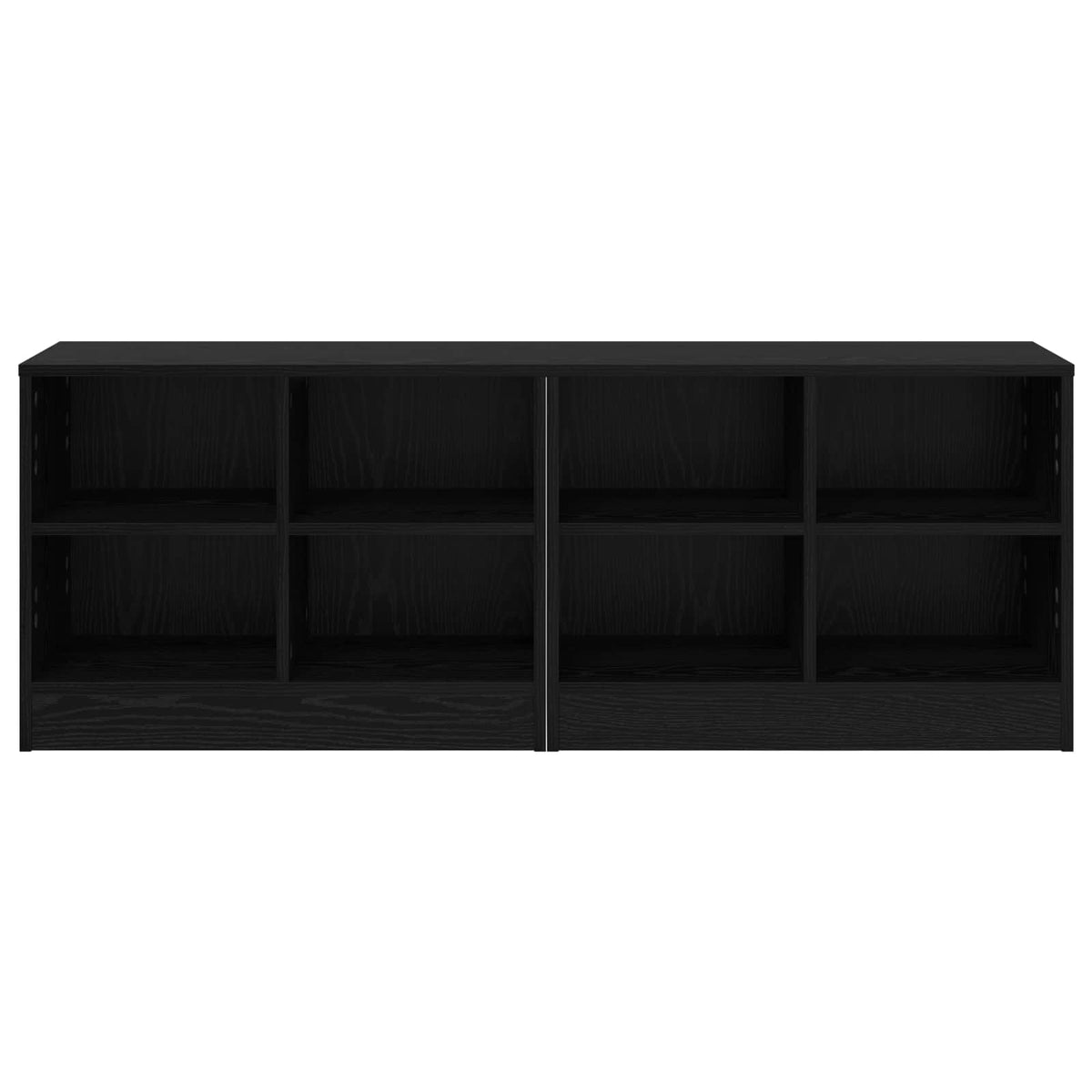 Lovos spintelė su lentyna 2 pcs Juodojo ąžuolo 66 x 33 x 48 cm
