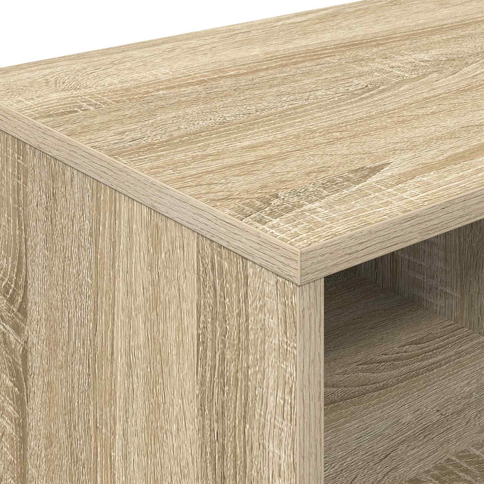 Lovos spintelė su lentyna 2 pcs Sonoma ąžuolas 66 x 33 x 48 cm
