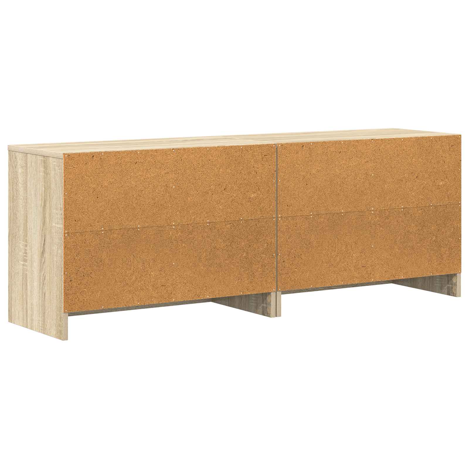 Lovos spintelė su lentyna 2 pcs Sonoma ąžuolas 66 x 33 x 48 cm