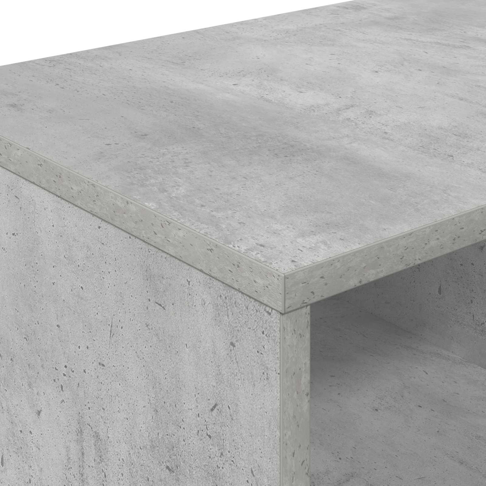Lovos spintelė su lentyna 2 pcs Betono pilka 66 x 33 x 48 cm