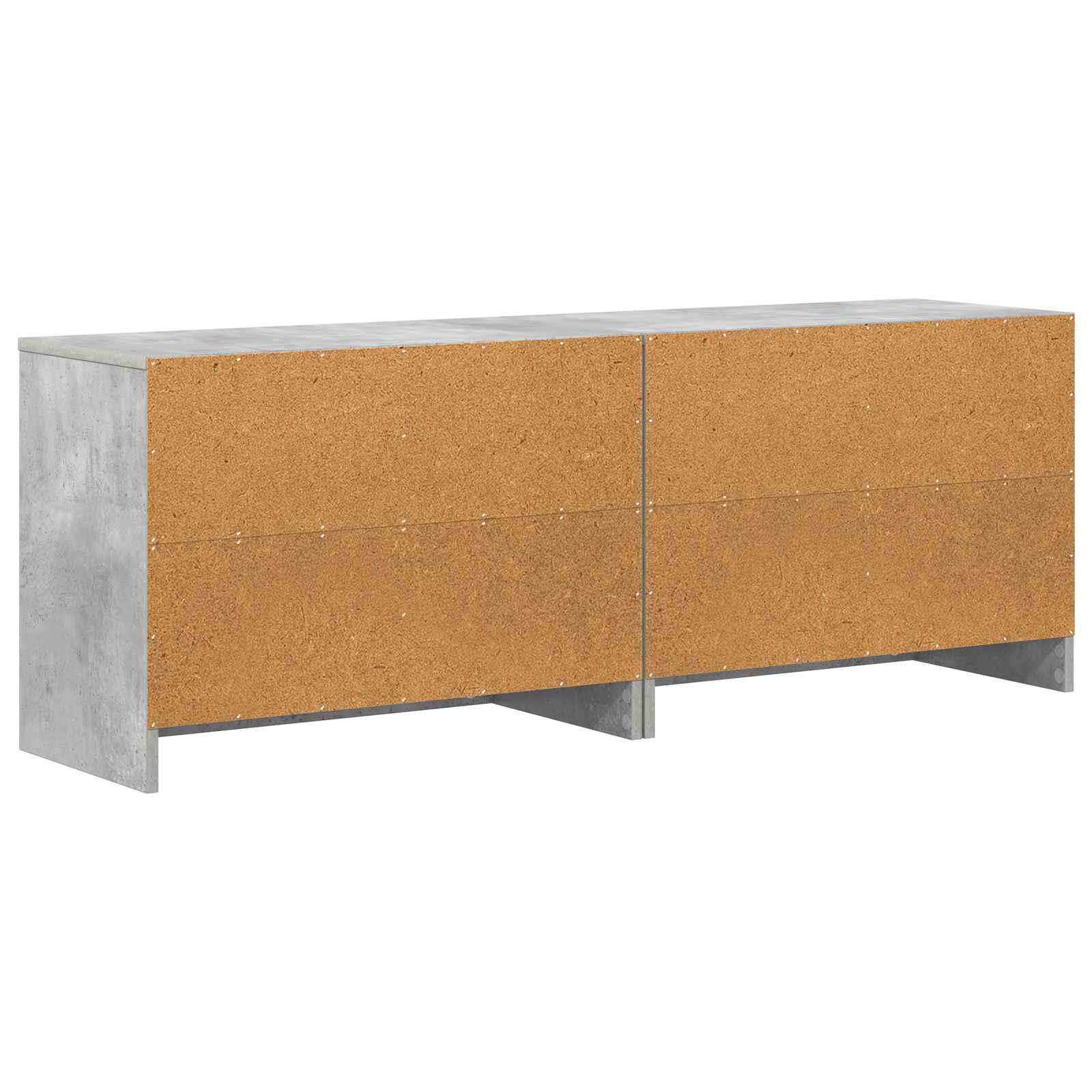 Lovos spintelė su lentyna 2 pcs Betono pilka 66 x 33 x 48 cm