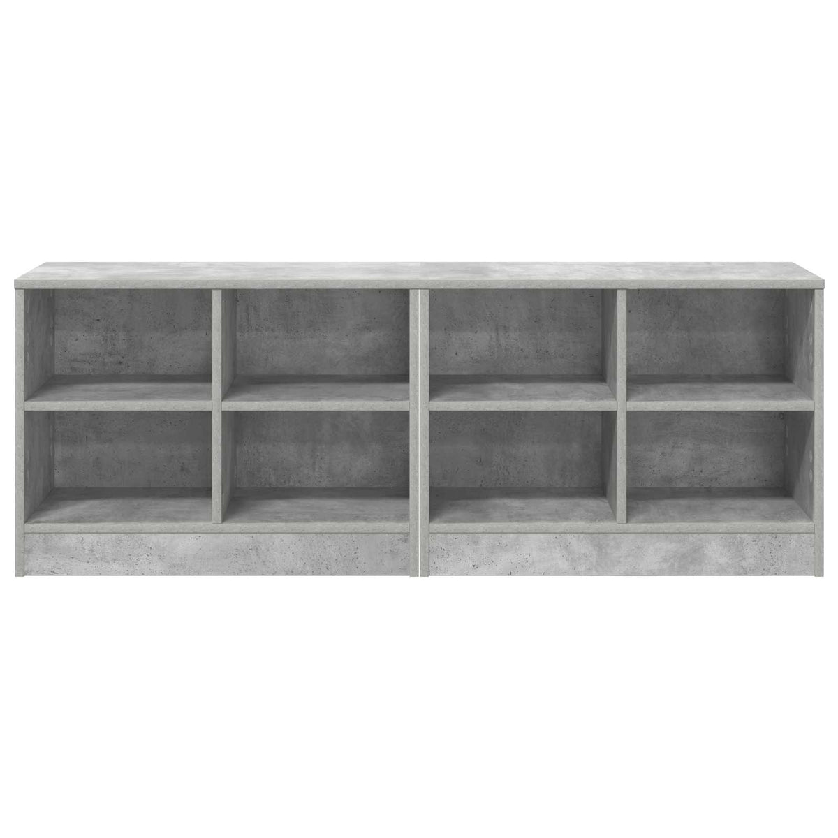 Lovos spintelė su lentyna 2 pcs Betono pilka 66 x 33 x 48 cm