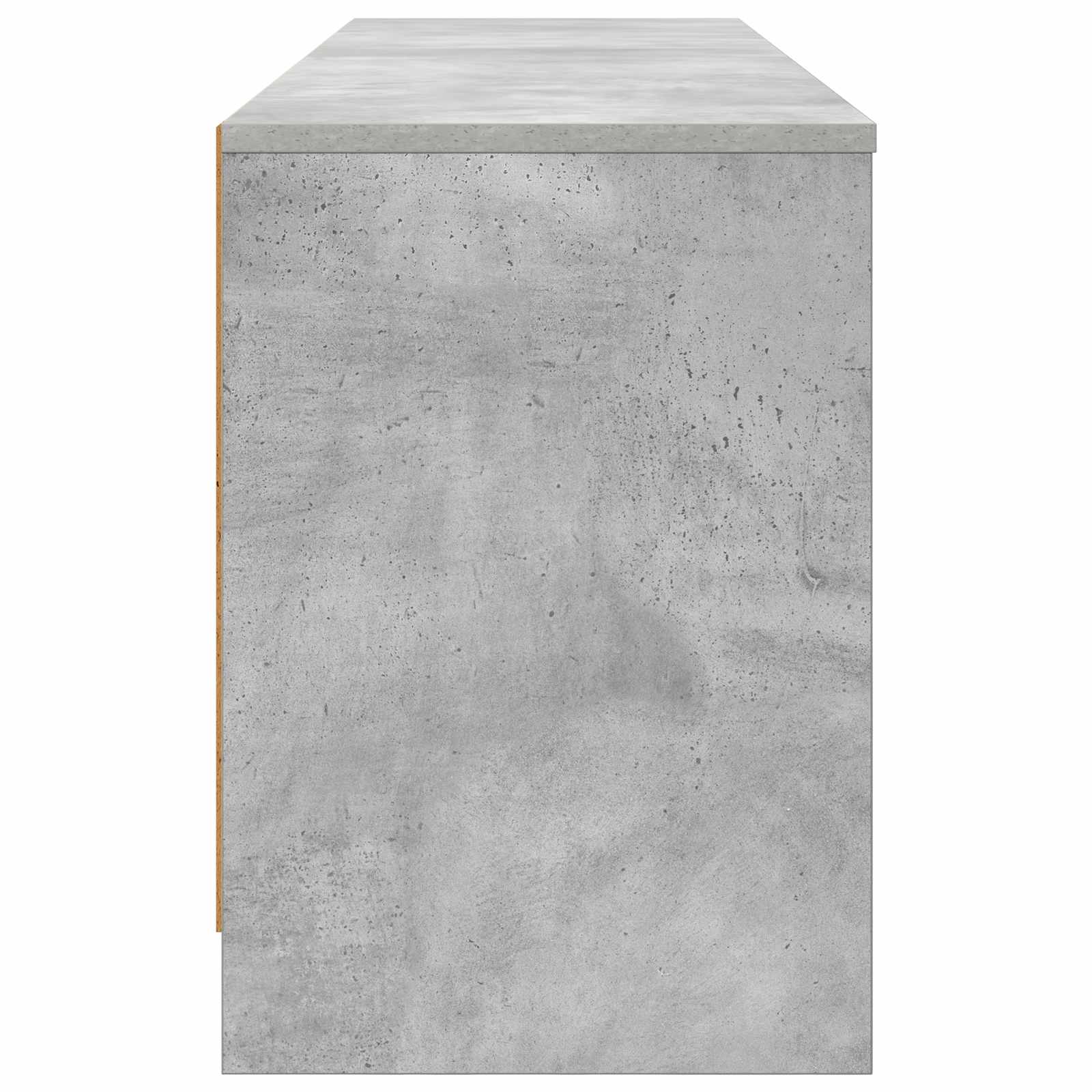 Lovos spintelė su lentyna 2 pcs Betono pilka 66 x 33 x 48 cm