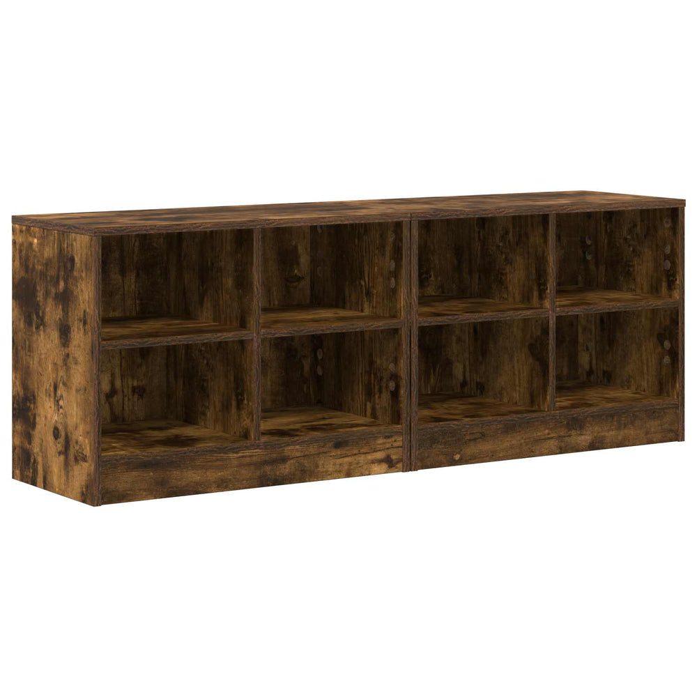 Lovos spintelė su lentyna 2 pcs Dūminio ąžuolo 66 x 33 x 48 cm
