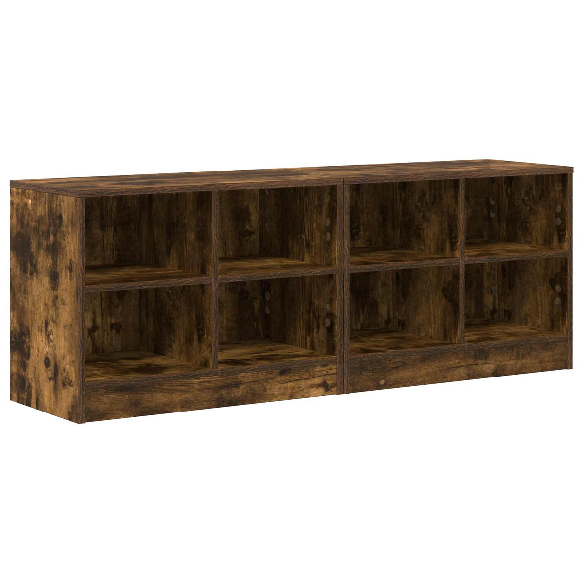 Lovos spintelė su lentyna 2 pcs Dūminio ąžuolo 66 x 33 x 48 cm