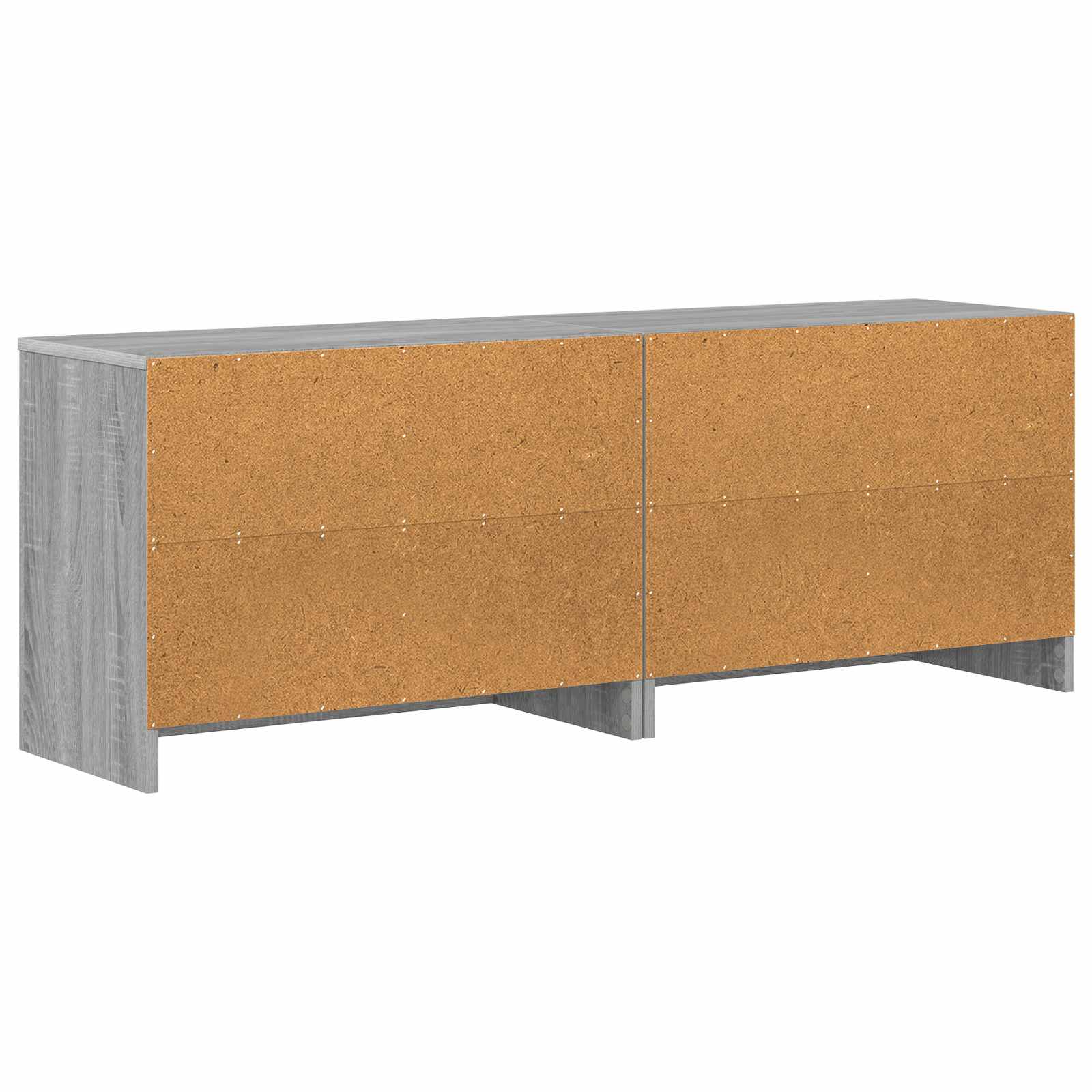 Lovos spintelė su lentyna 2 pcs Pilka Sonoma 66 x 33 x 48 cm
