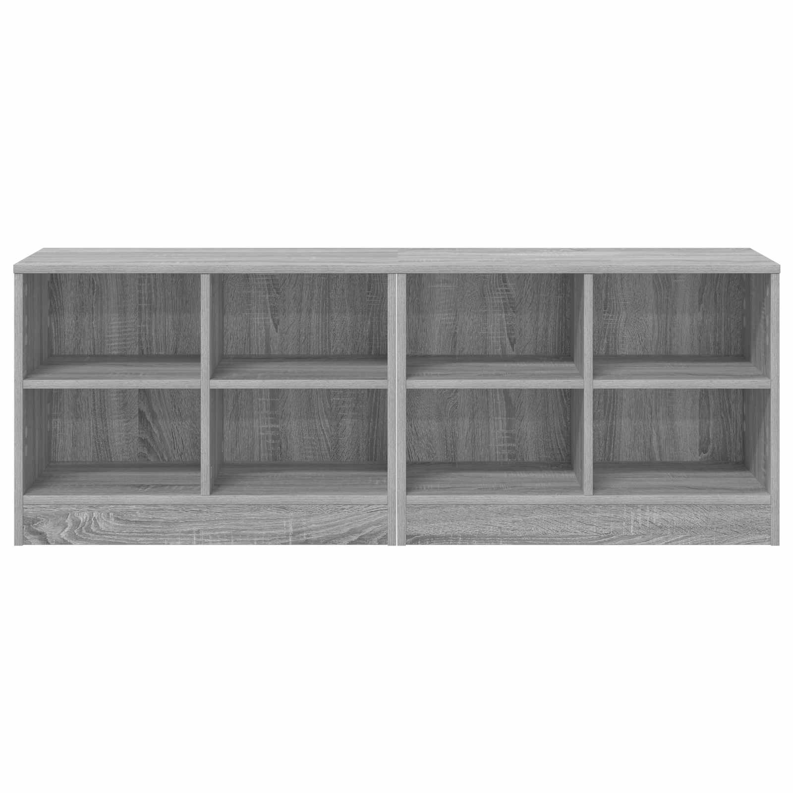 Lovos spintelė su lentyna 2 pcs Pilka Sonoma 66 x 33 x 48 cm