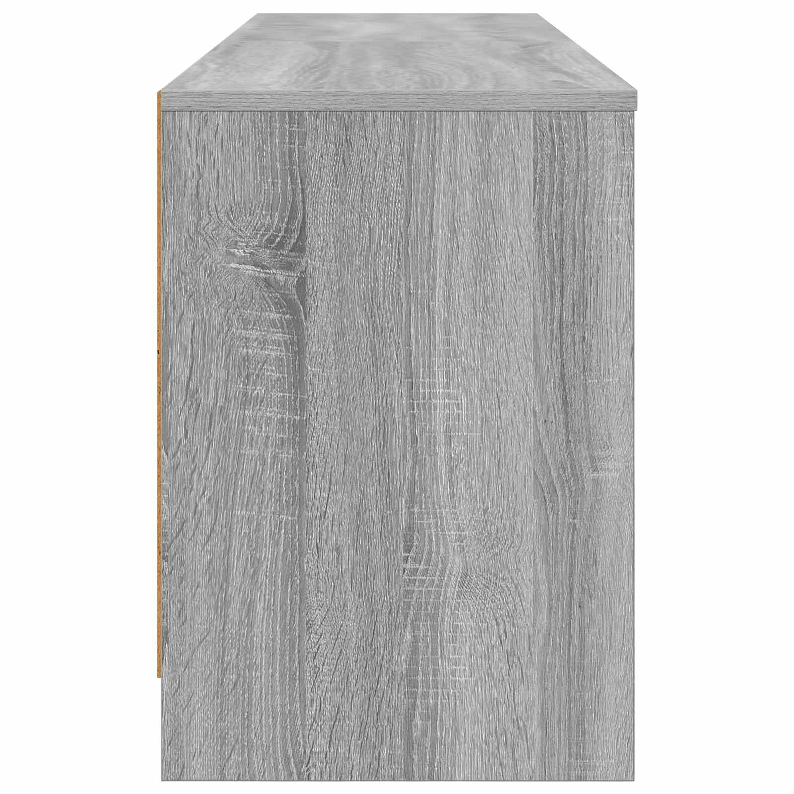 Lovos spintelė su lentyna 2 pcs Pilka Sonoma 66 x 33 x 48 cm