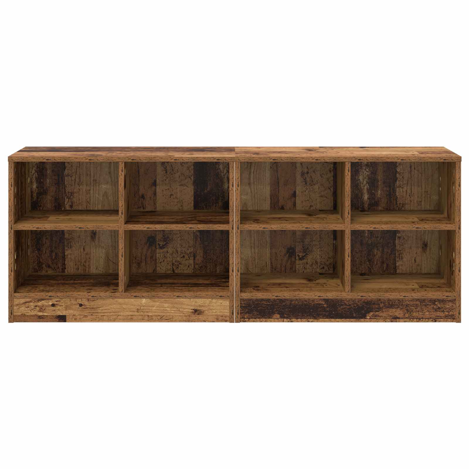 Lovos spintelė 2 pcs Sendintos medienos 66 x 33 x 48 cm