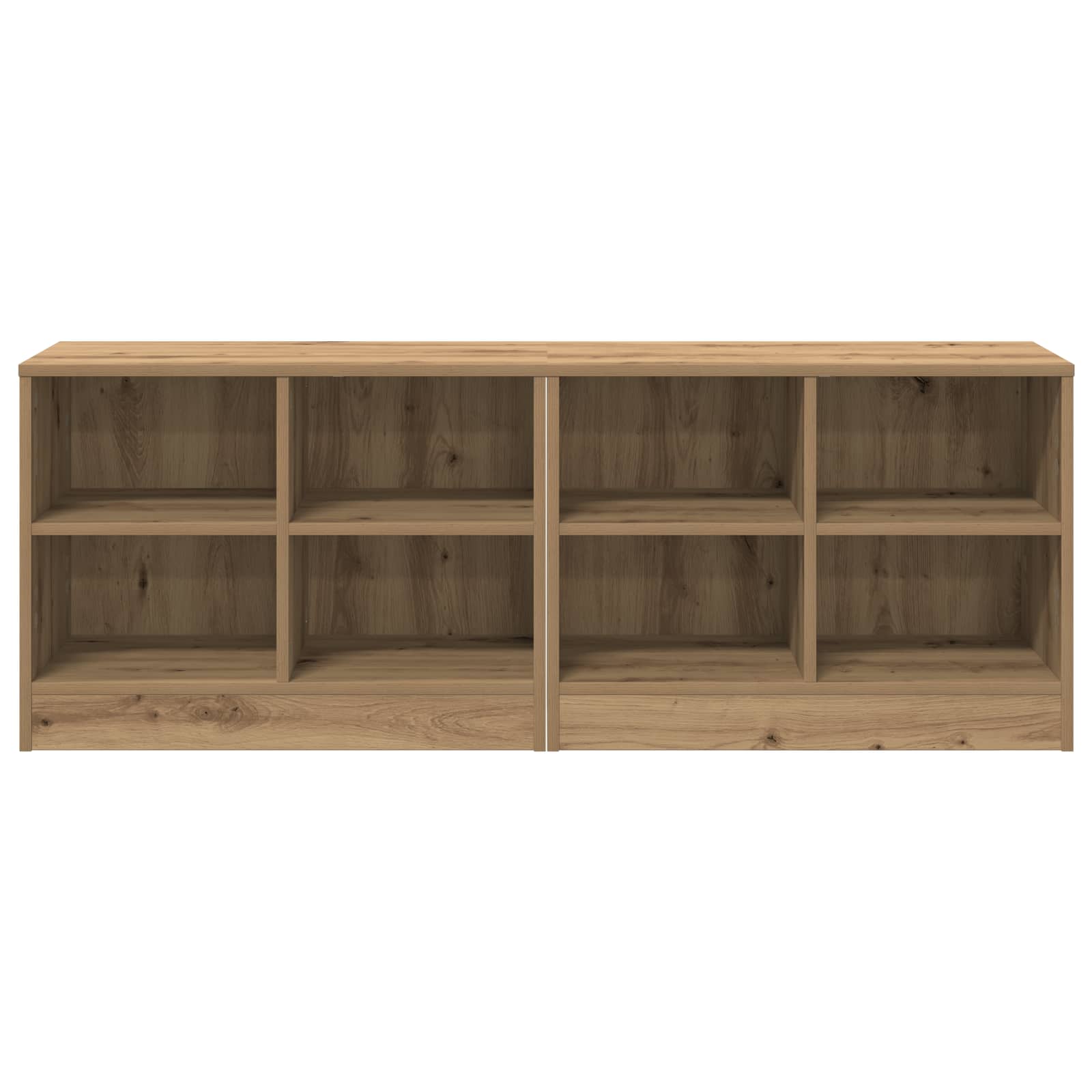 Lovos spintelė su lentyna 2 pcs Artisano ąžuolo 66 x 33 x 48 cm