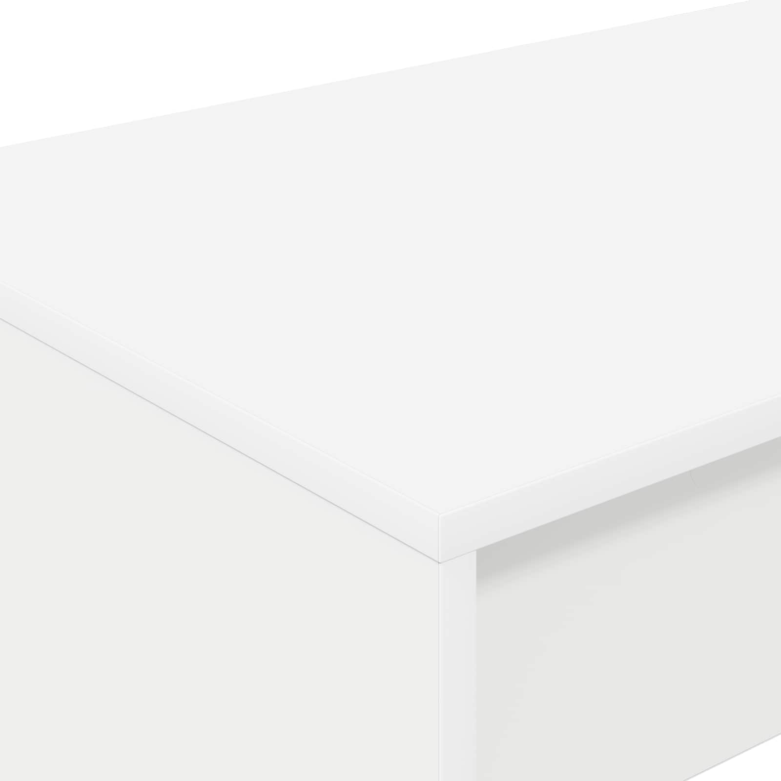 Lovos stalas Balta 100 x 45 x 75 cm Apdirbta mediena