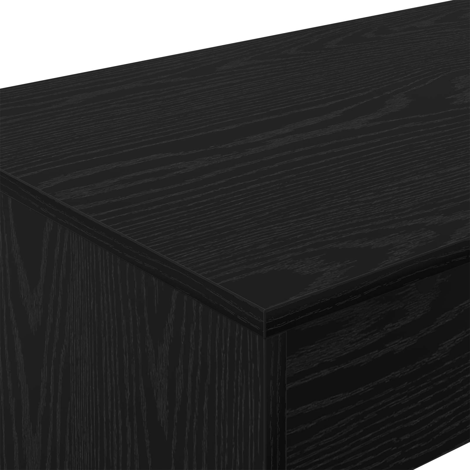 Gultu galds Melns ozols 100 x 45 x 75 cm Apstrādāta koksne