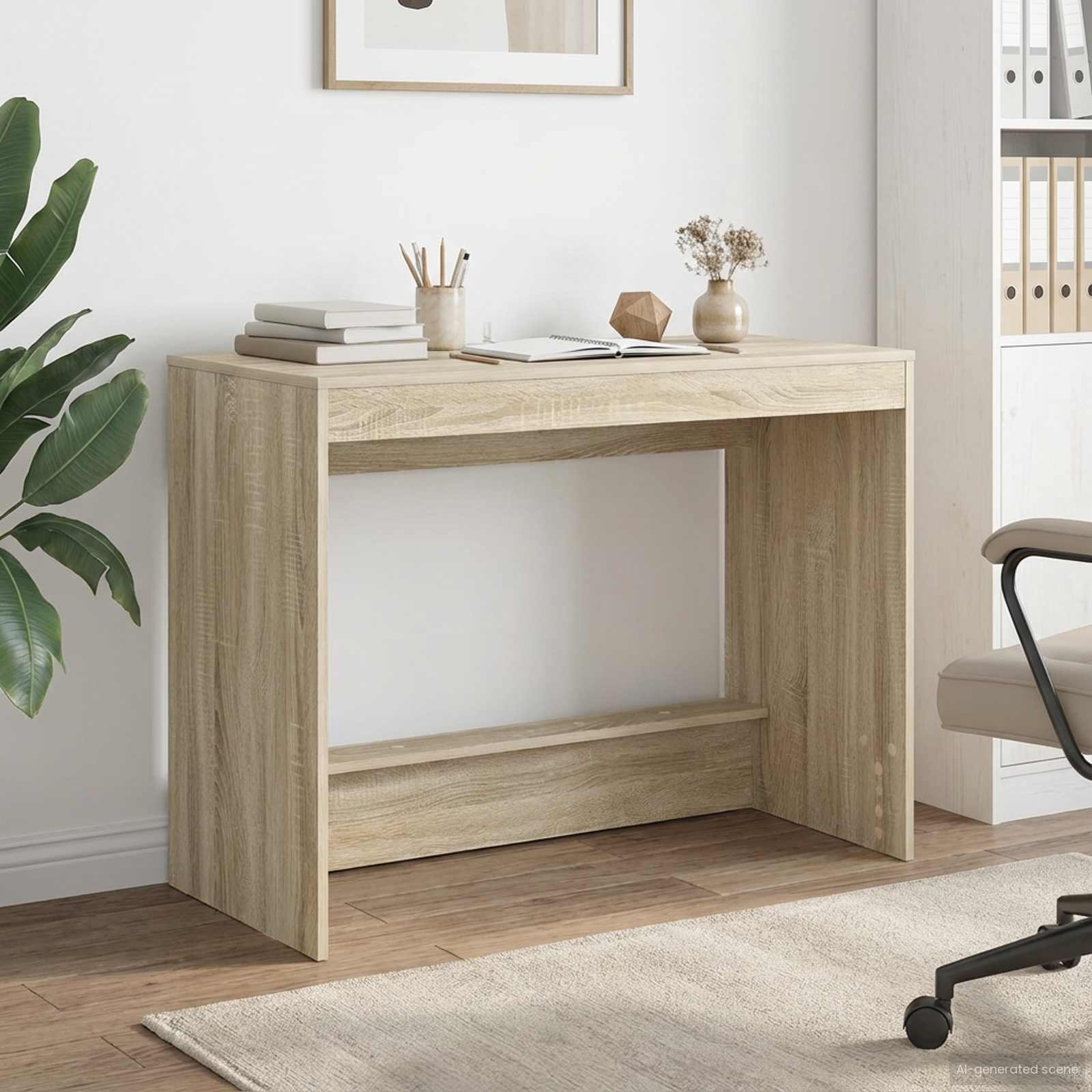 Lovos stalas Sonoma ąžuolas 100 x 45 x 75 cm Apdirbta mediena