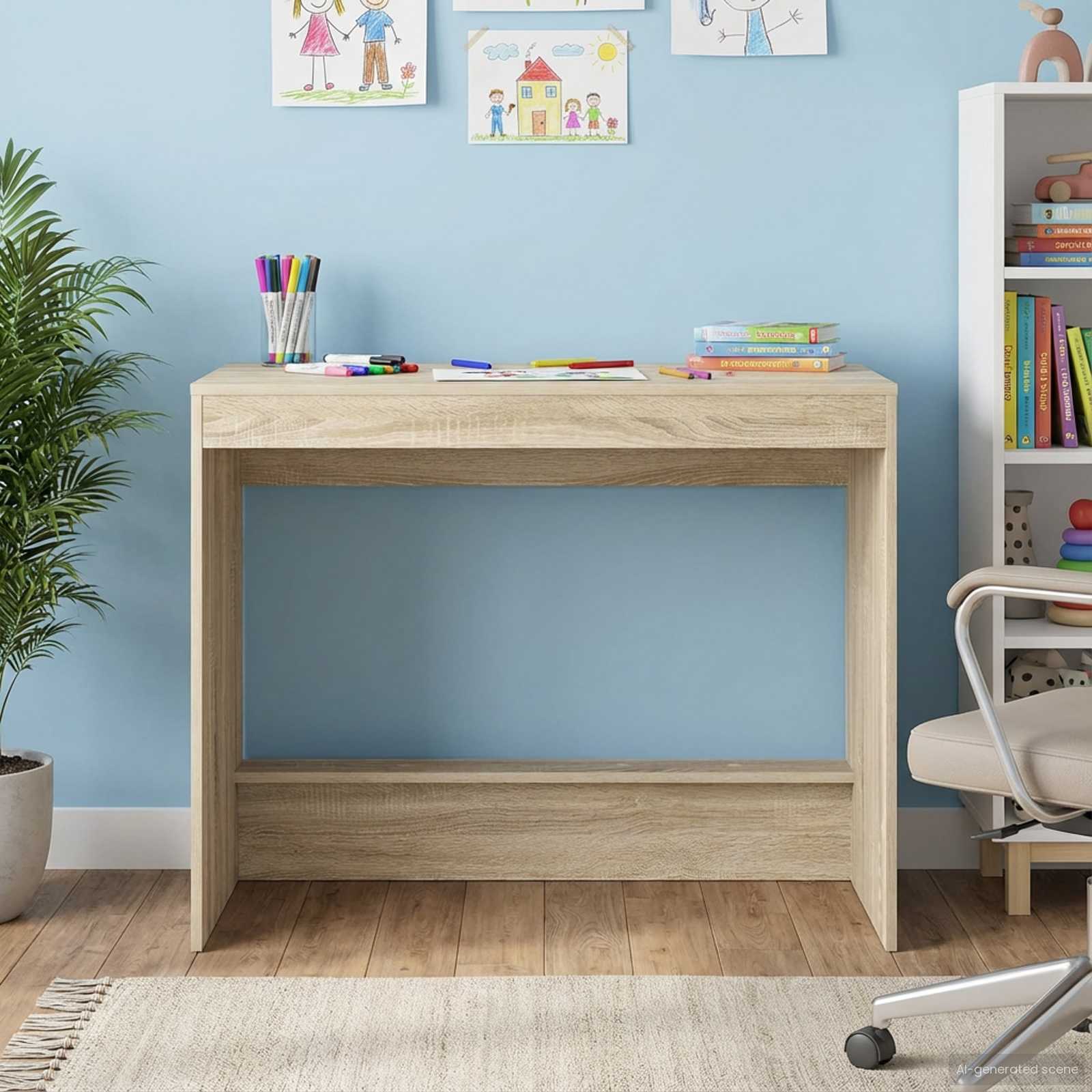 Lovos stalas Sonoma ąžuolas 100 x 45 x 75 cm Apdirbta mediena