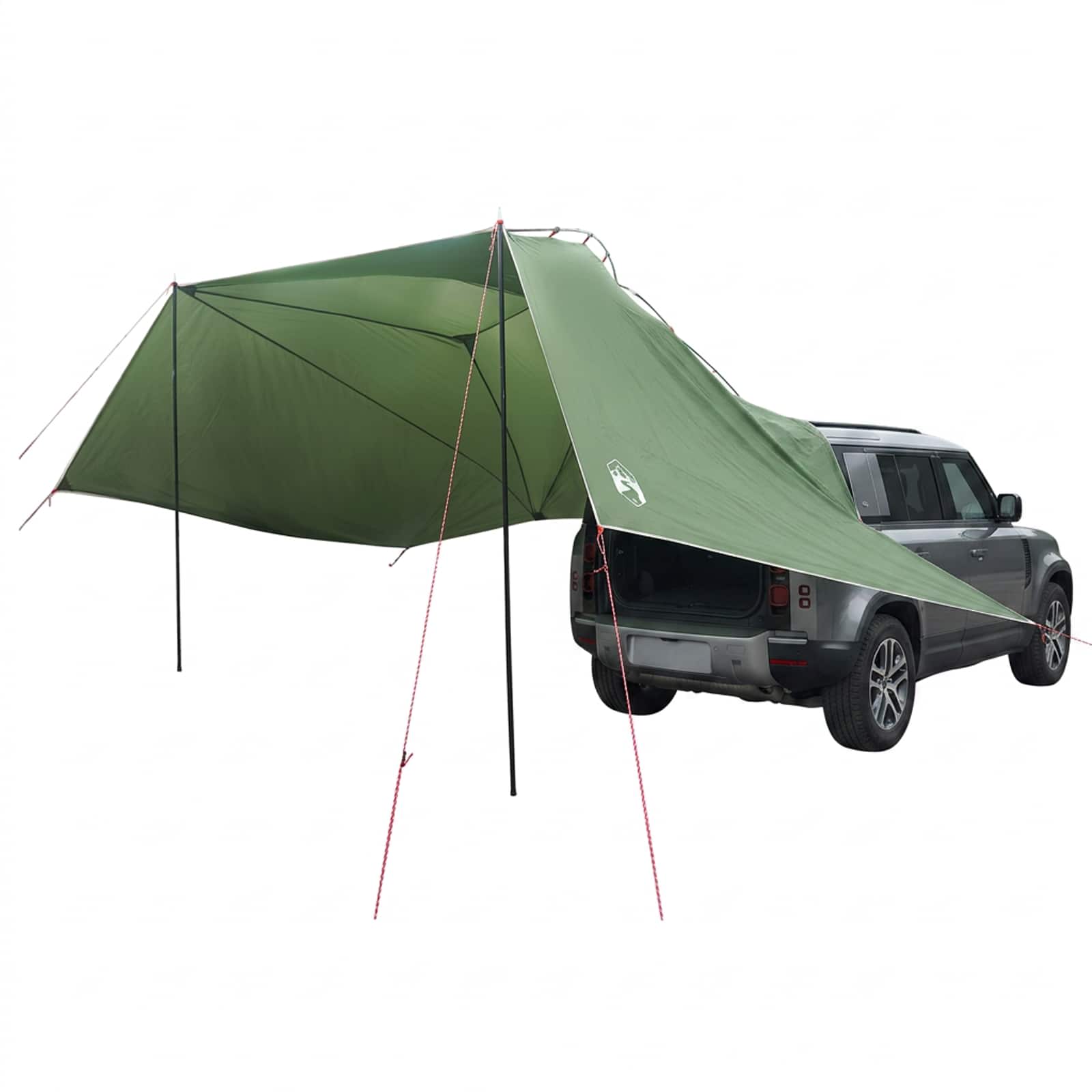 Automobilių palapinė Žalia 350 x 250 cm Poliesteris ir plienas