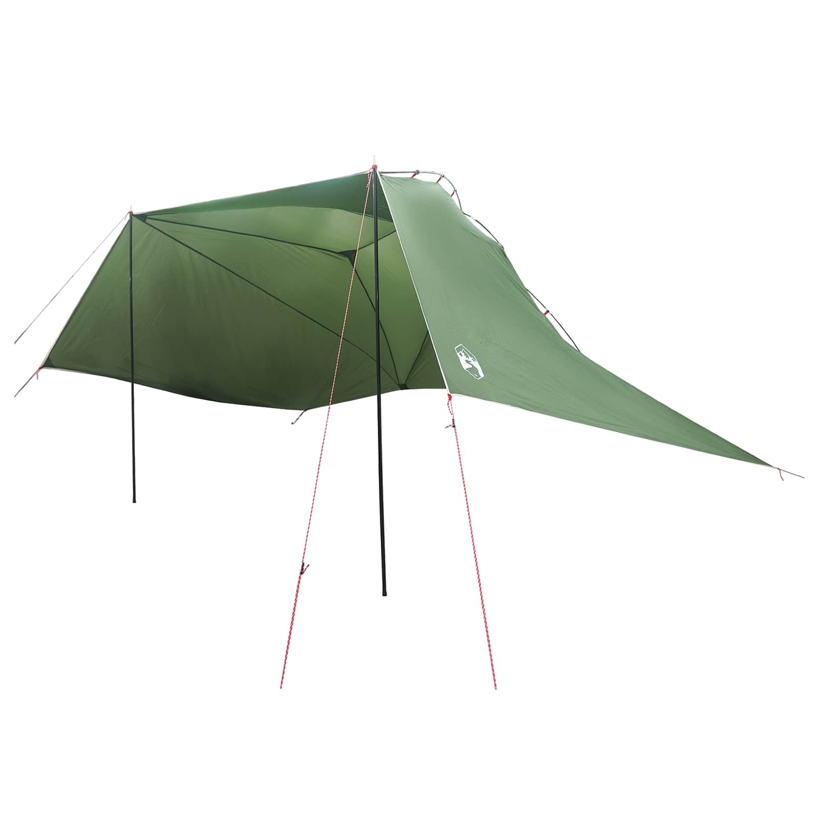 Automobilių palapinė Žalia 350 x 250 cm Poliesteris ir plienas