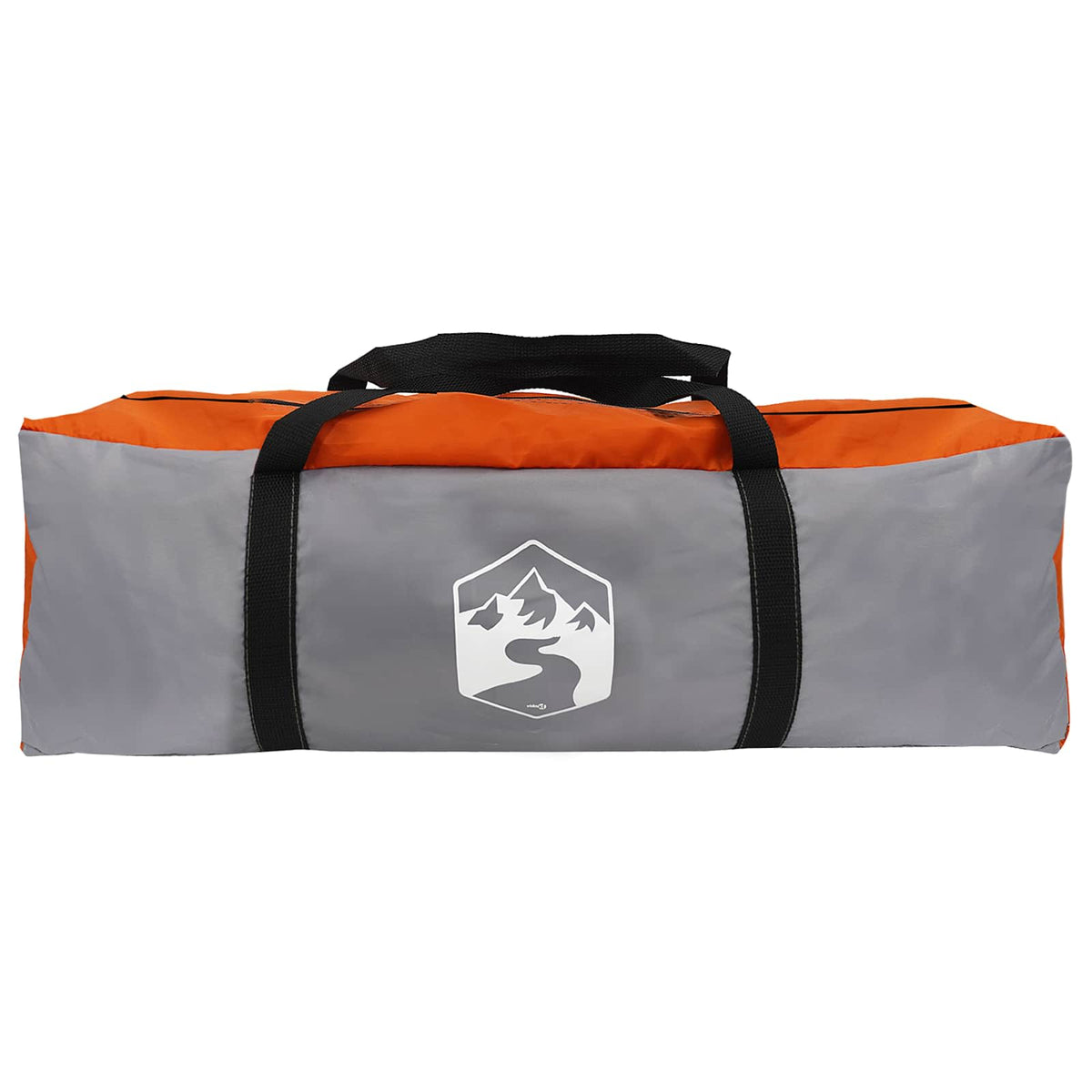 Automobilių palapinė su stogu Pilka ir oranžinė 350 x 250 cm