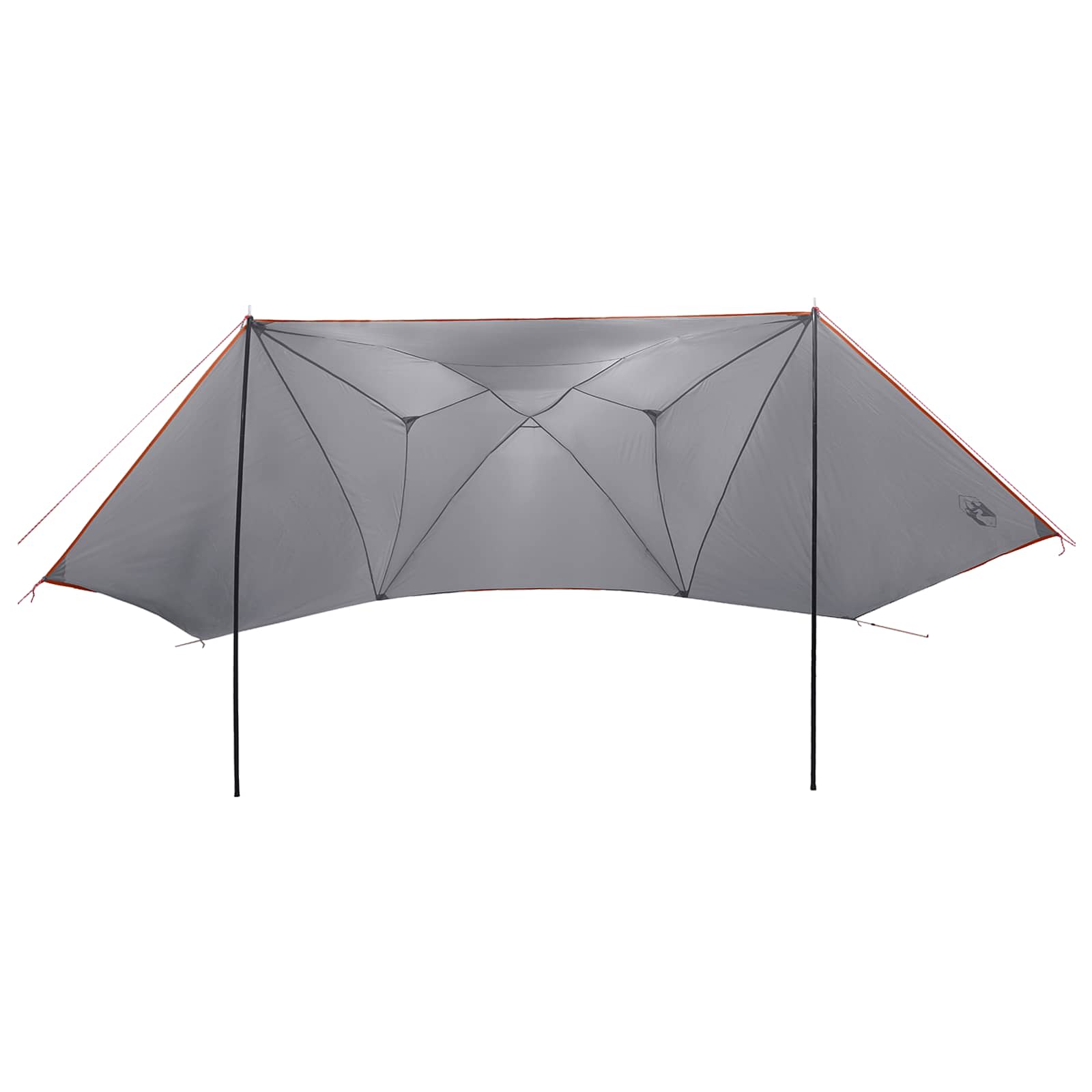 Automobilių palapinė su stogu Pilka ir oranžinė 350 x 250 cm