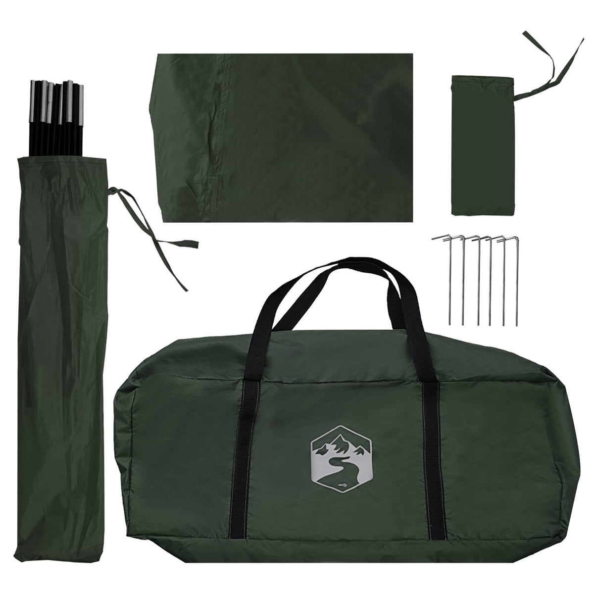 Automobilių palapinė su stogu Armijos Žalia 350 x 250 cm