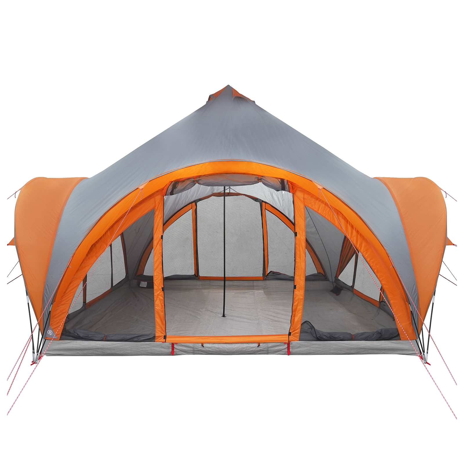 Tipi palapinė su stogu Pilka ir oranžinė 6 asmenims