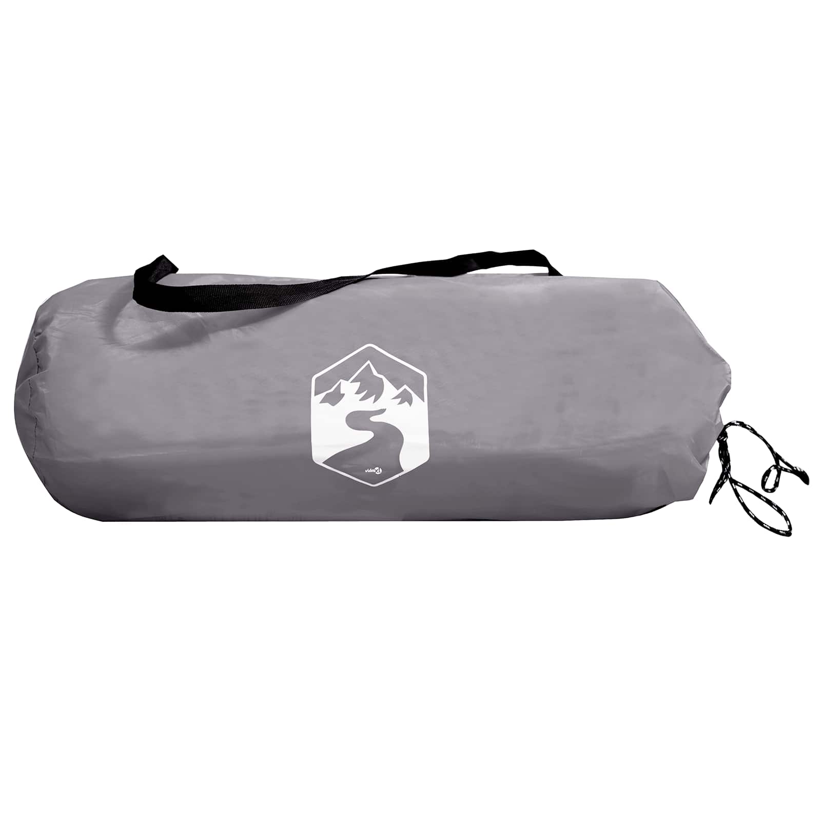 Kempingo palapinė su stogu Pilka ir oranžinė 4 asmenims