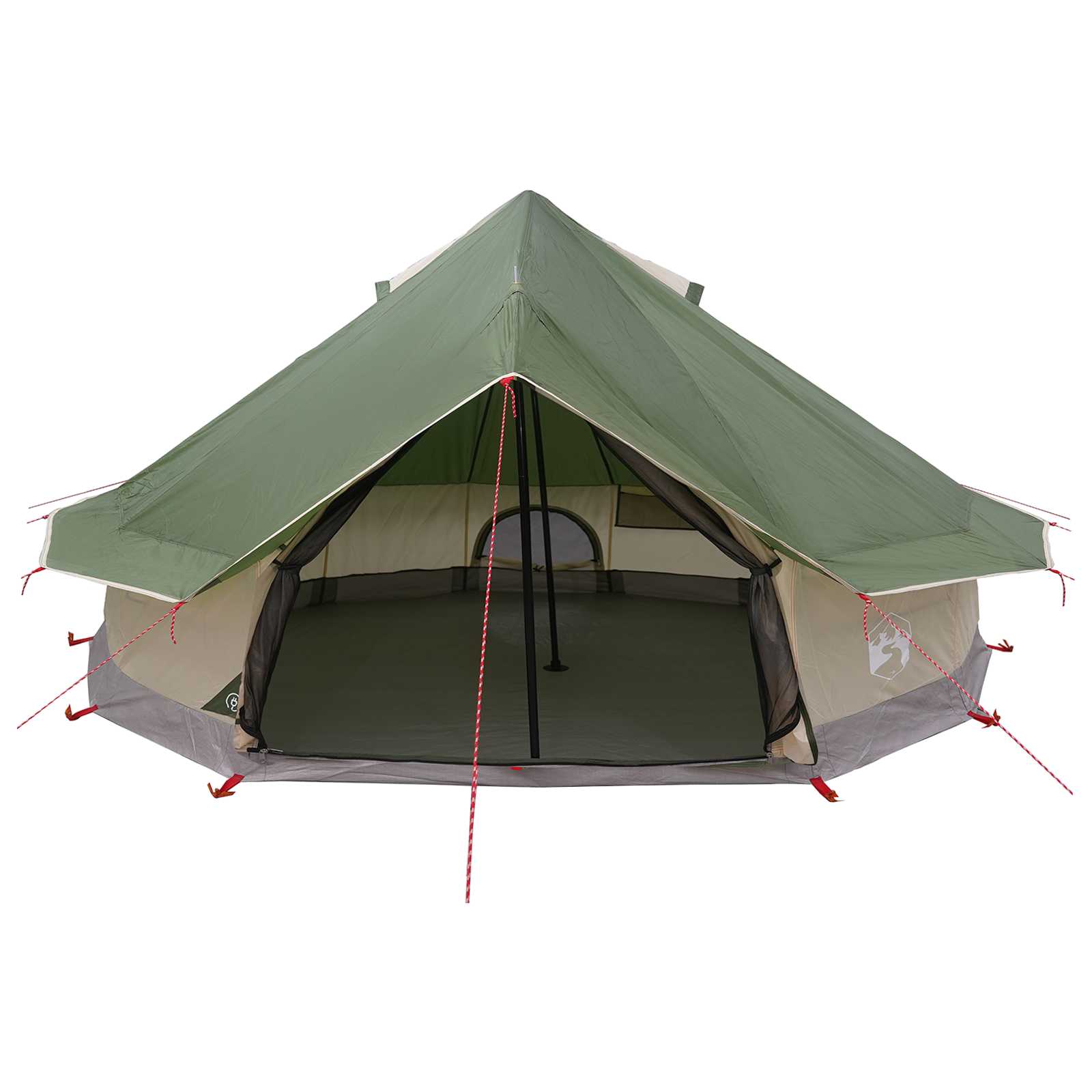 Tipi palapinė Žalia 700 x 700 x 395 cm Poliesteris ir plienas