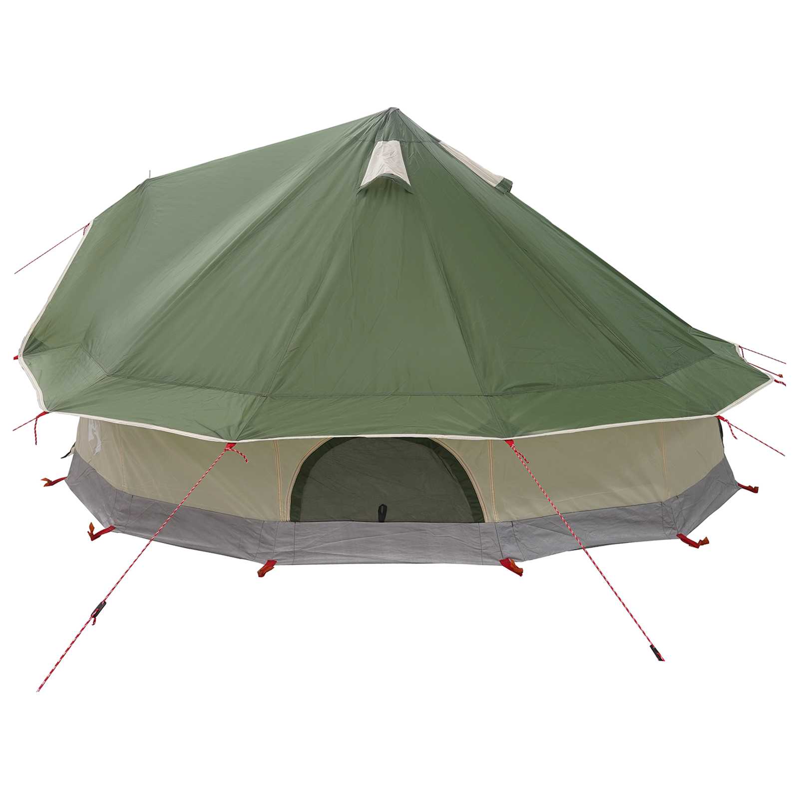 Tipi palapinė Žalia 700 x 700 x 395 cm Poliesteris ir plienas