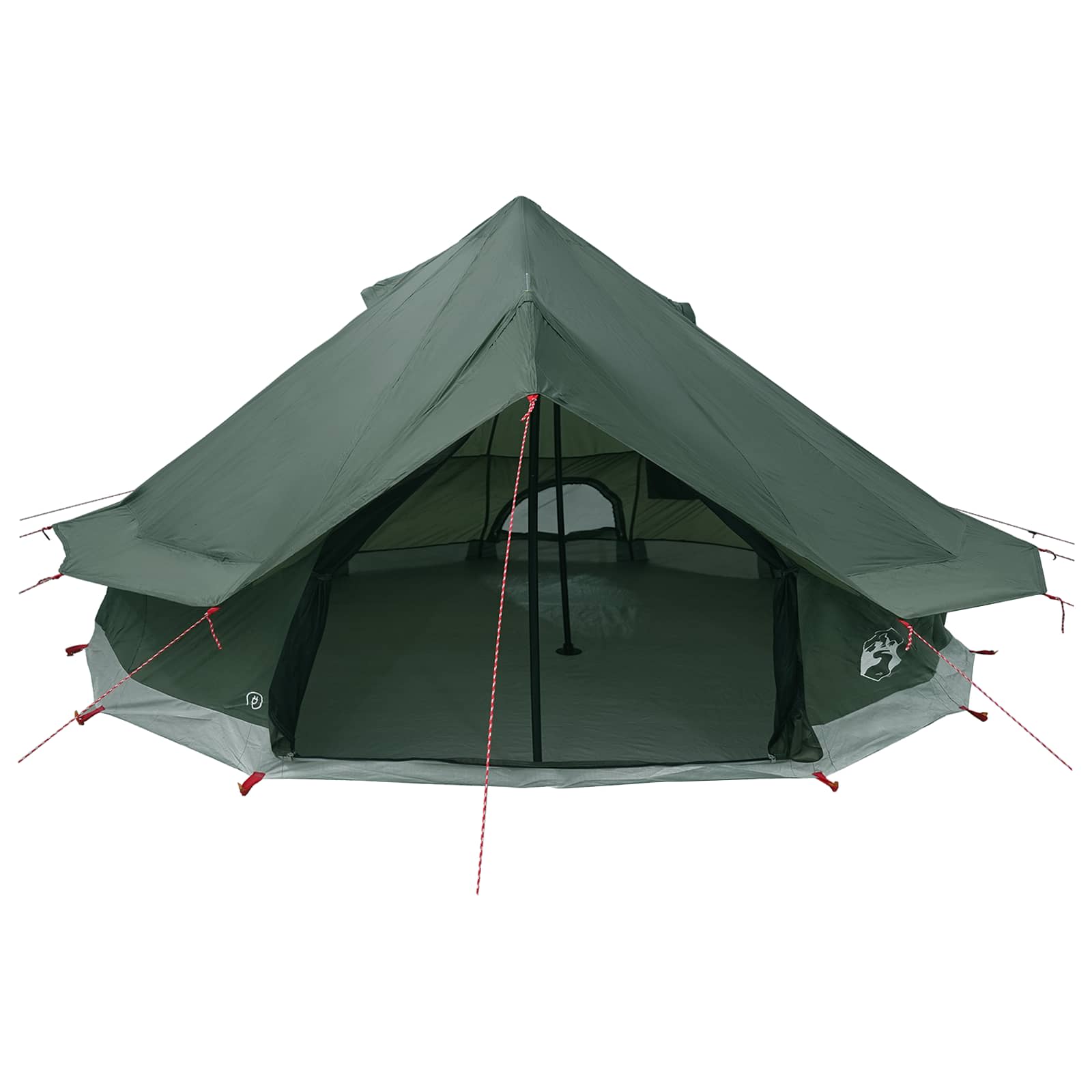 Tipi palapinė su stogu Armijos Žalia 700 x 700 x 395 cm