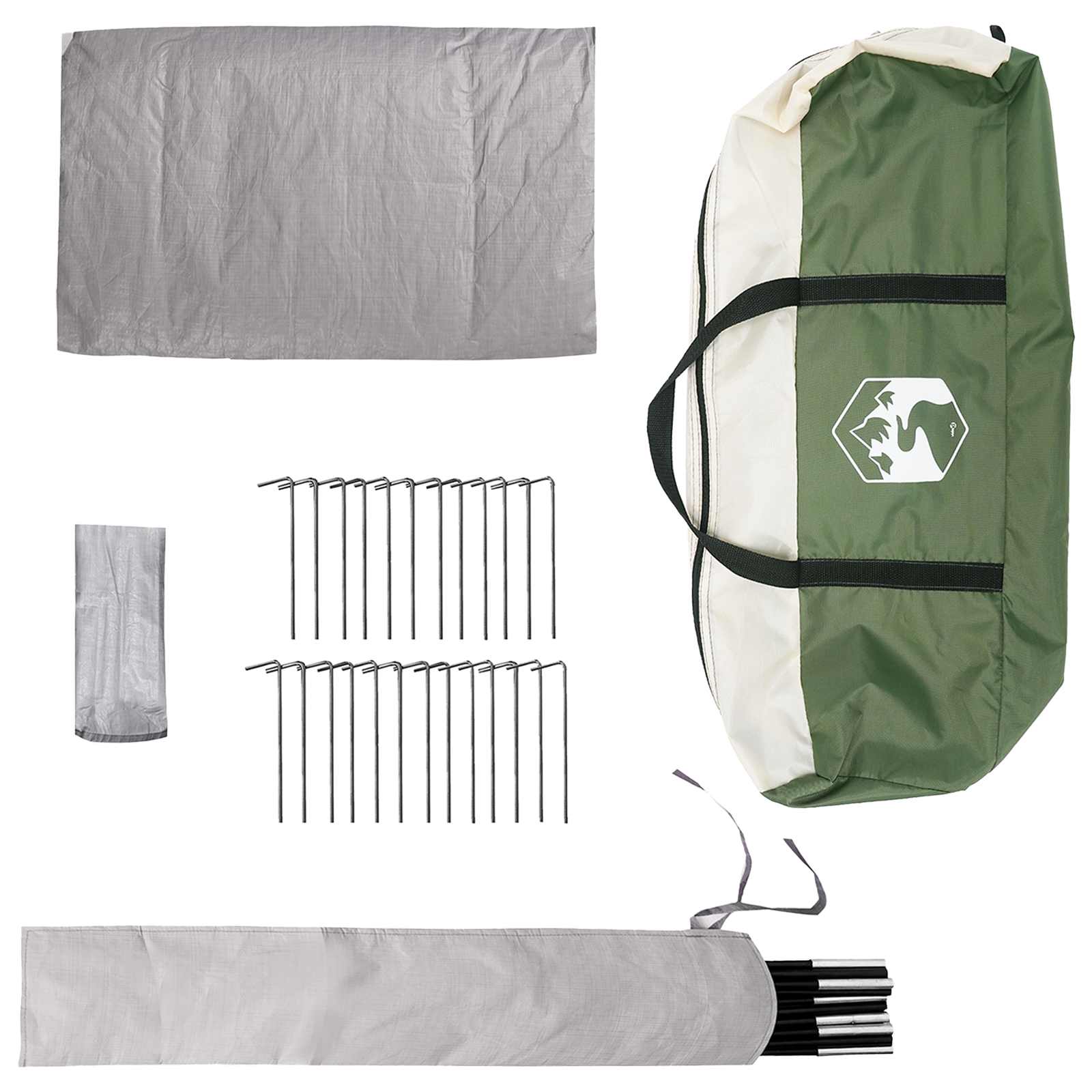 Tipi palapinė Žalia 800 x 800 x 430 cm Poliesteris ir plienas