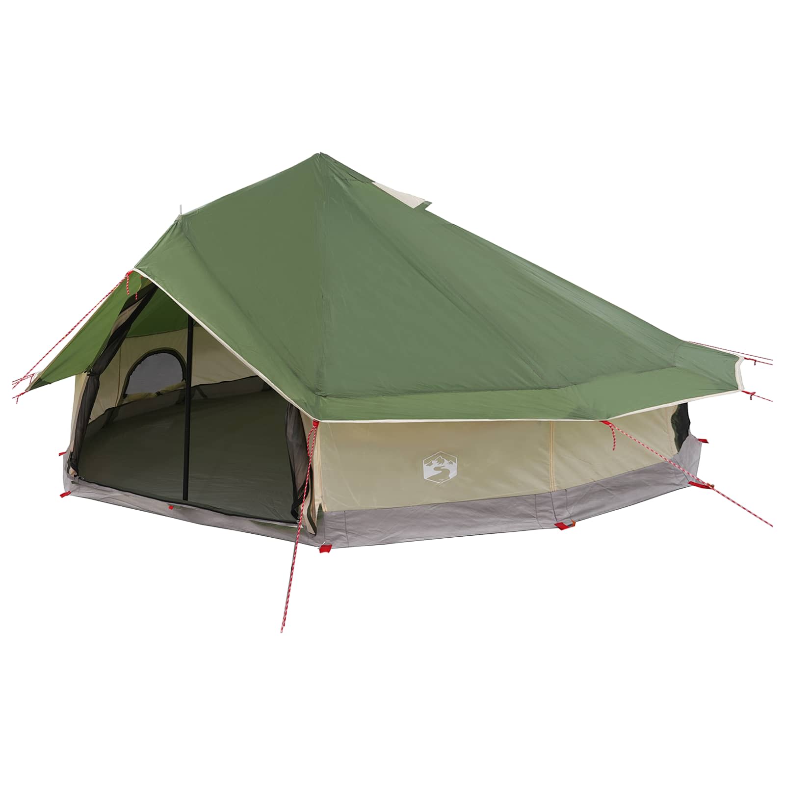 Tipi palapinė Žalia 800 x 800 x 430 cm Poliesteris ir plienas
