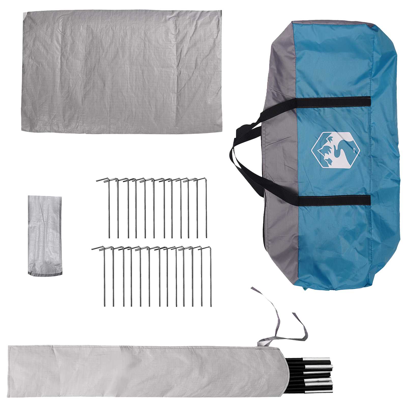 Tipi palapinė Mėlyna 800 x 800 x 430 cm Poliesteris ir plienas