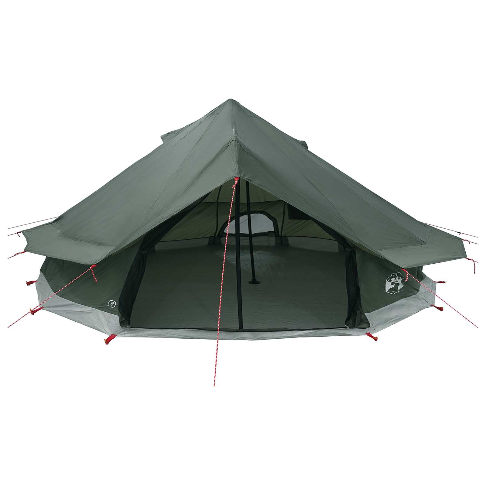 Tipi palapinė su stogu Armijos Žalia 800 x 800 x 430 cm