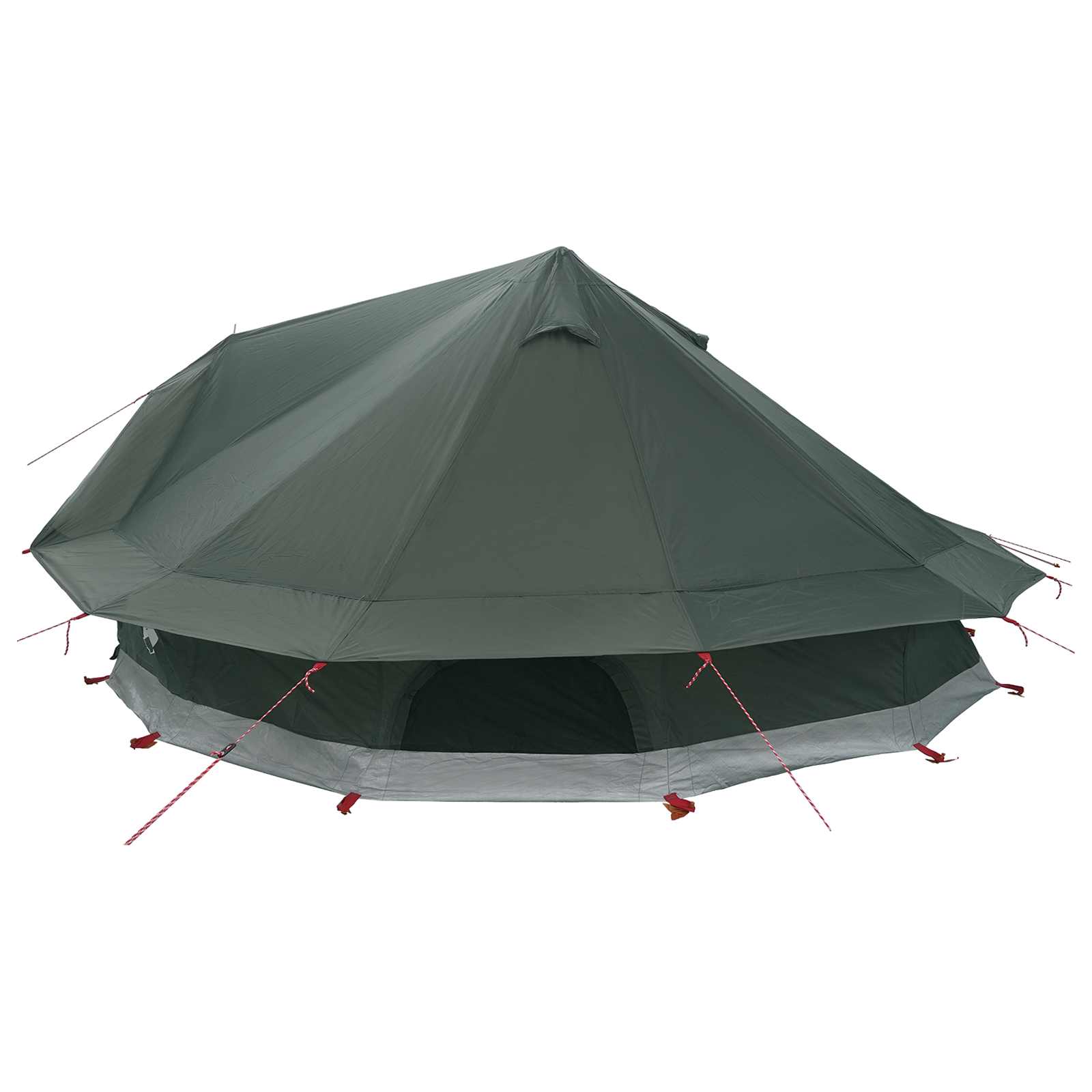 Tipi palapinė su stogu Armijos Žalia 800 x 800 x 430 cm
