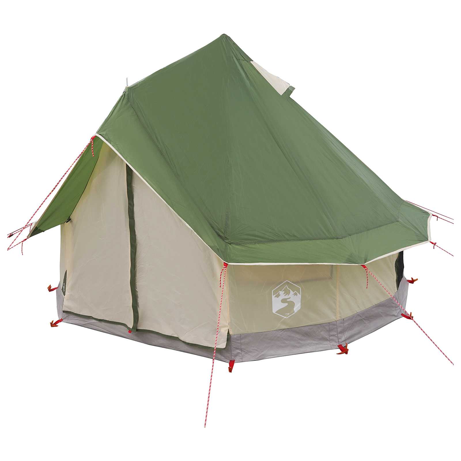 Tipi palapinė Žalia 250 x 250 cm Poliesteris ir plienas