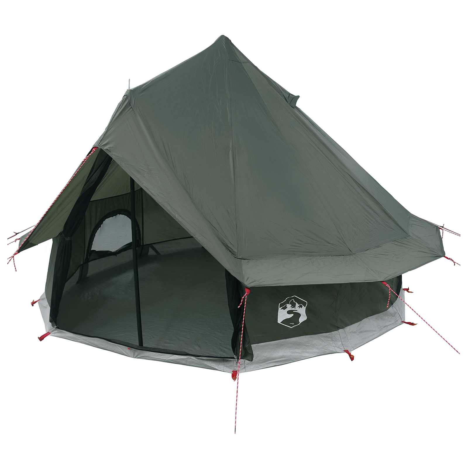Tipi palapinė Armijos Žalia 250 x 250 cm Poliesteris ir plienas